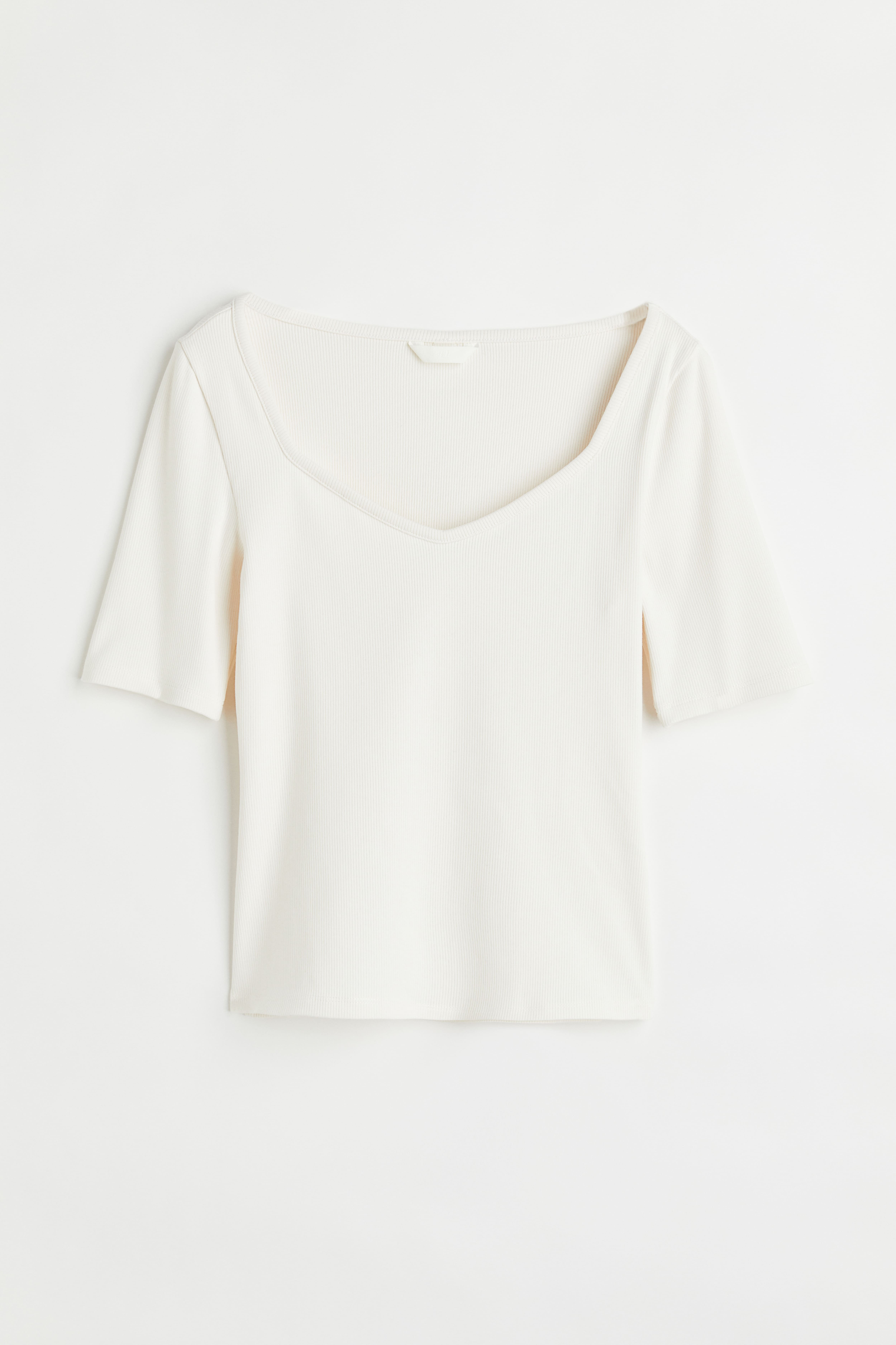 H&m ribbed jersey top hotsell