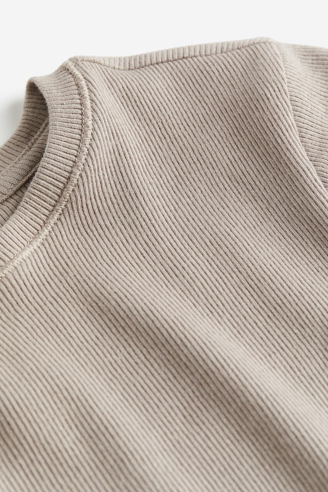 T-shirt ajusté - Grège clair/Noir/Blanc/Gris foncé - 6