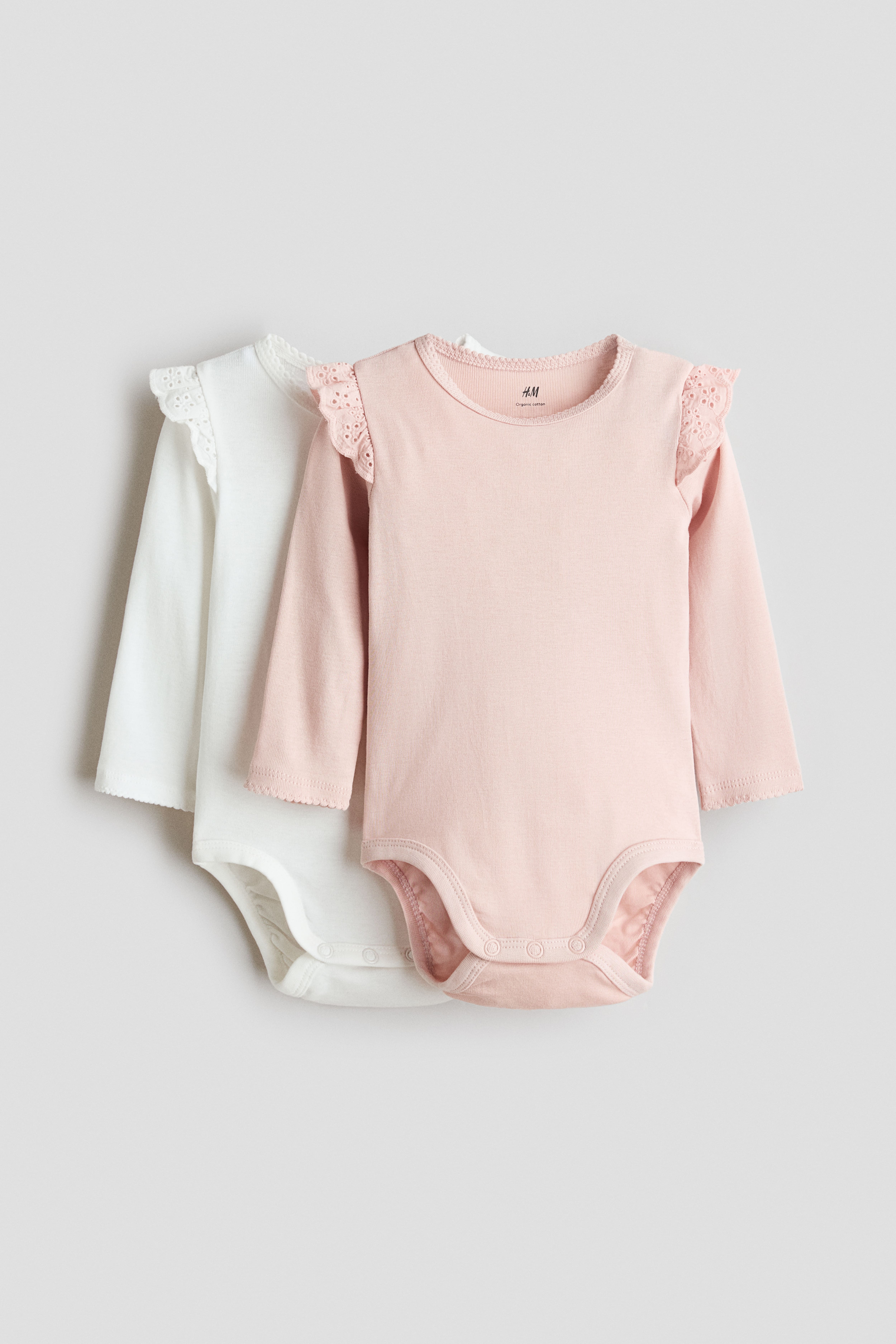Lot de 2 maillots à volants plissés en coton