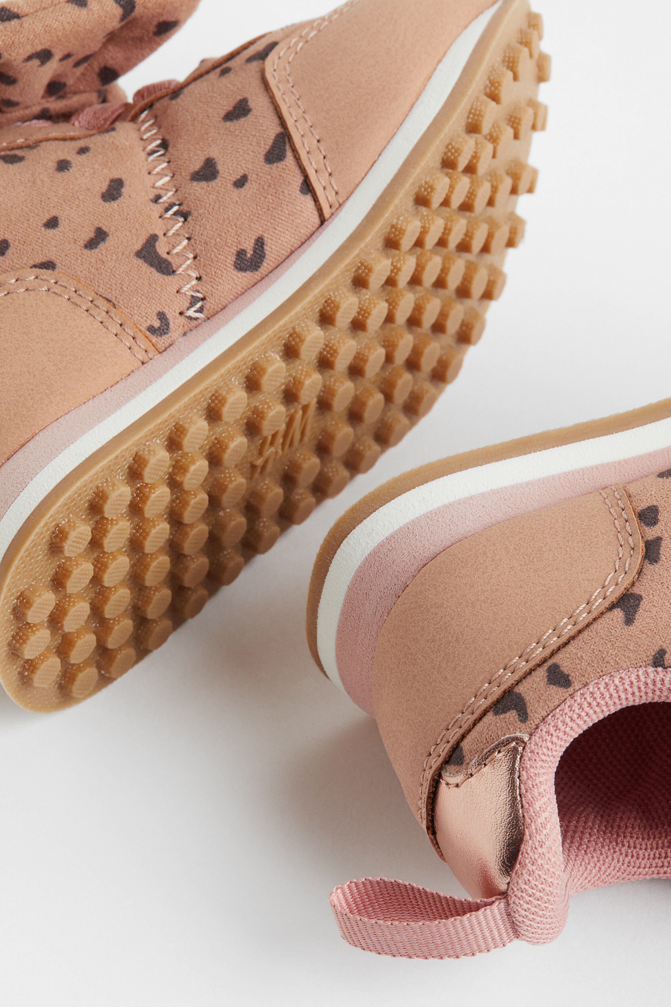 Buty sportowe z siateczki - Pudrowobeżowy/Panterka - Dziecko