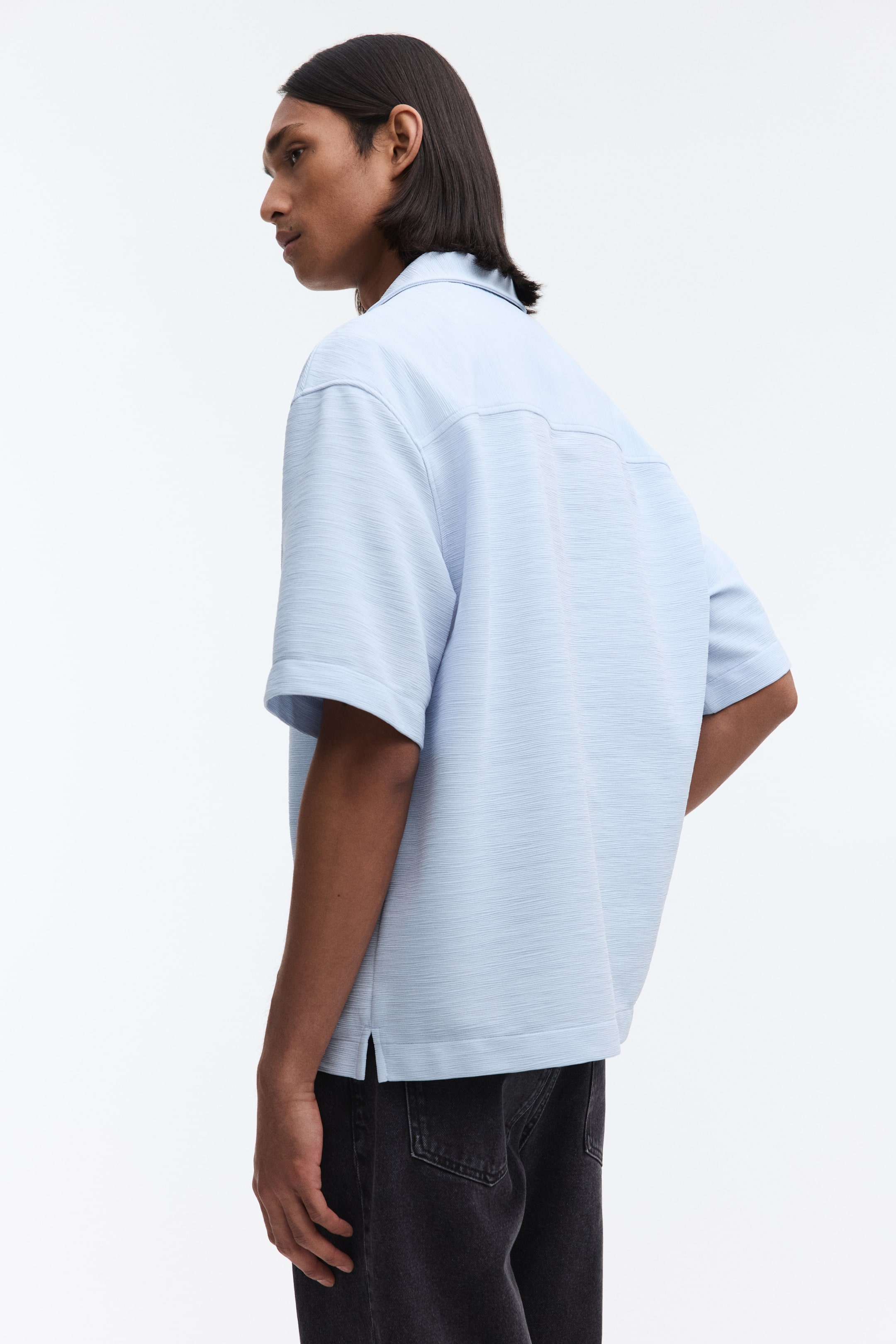 Мужские рубашки H&M Loose-Fit Resort Shirt — фото 6