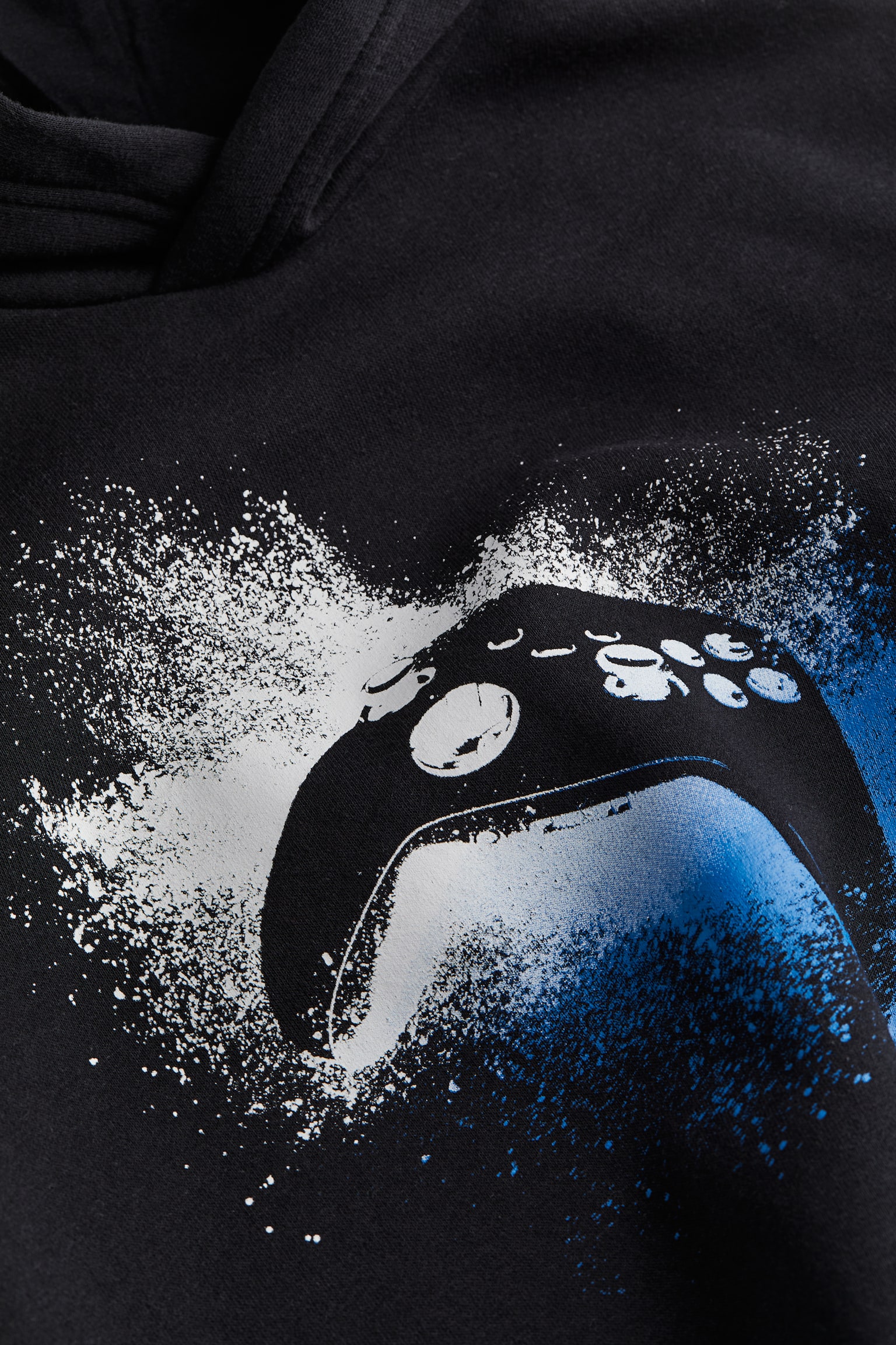 Print Hoodie - Black/Game controller/Light blue/Academy/White/Game controller/Dark blue/Global - 2