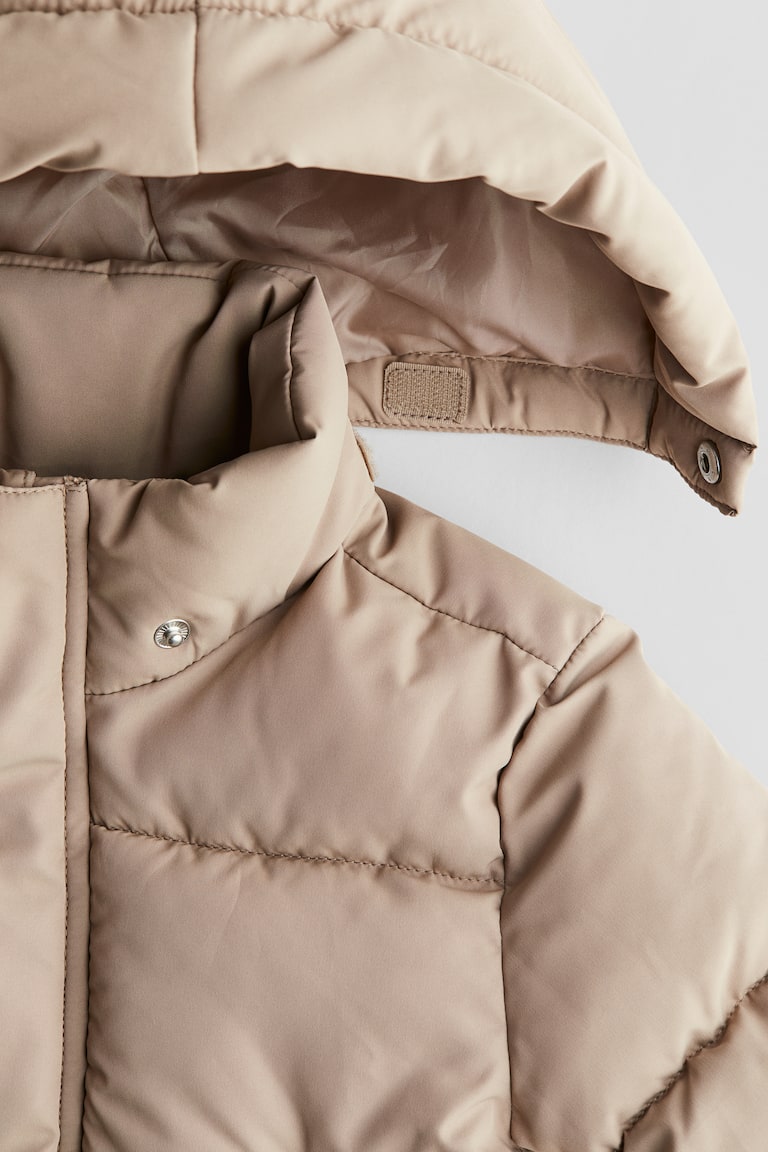 Water-Repellent Puffer Jacket Beige Kids H&M US - Main Image