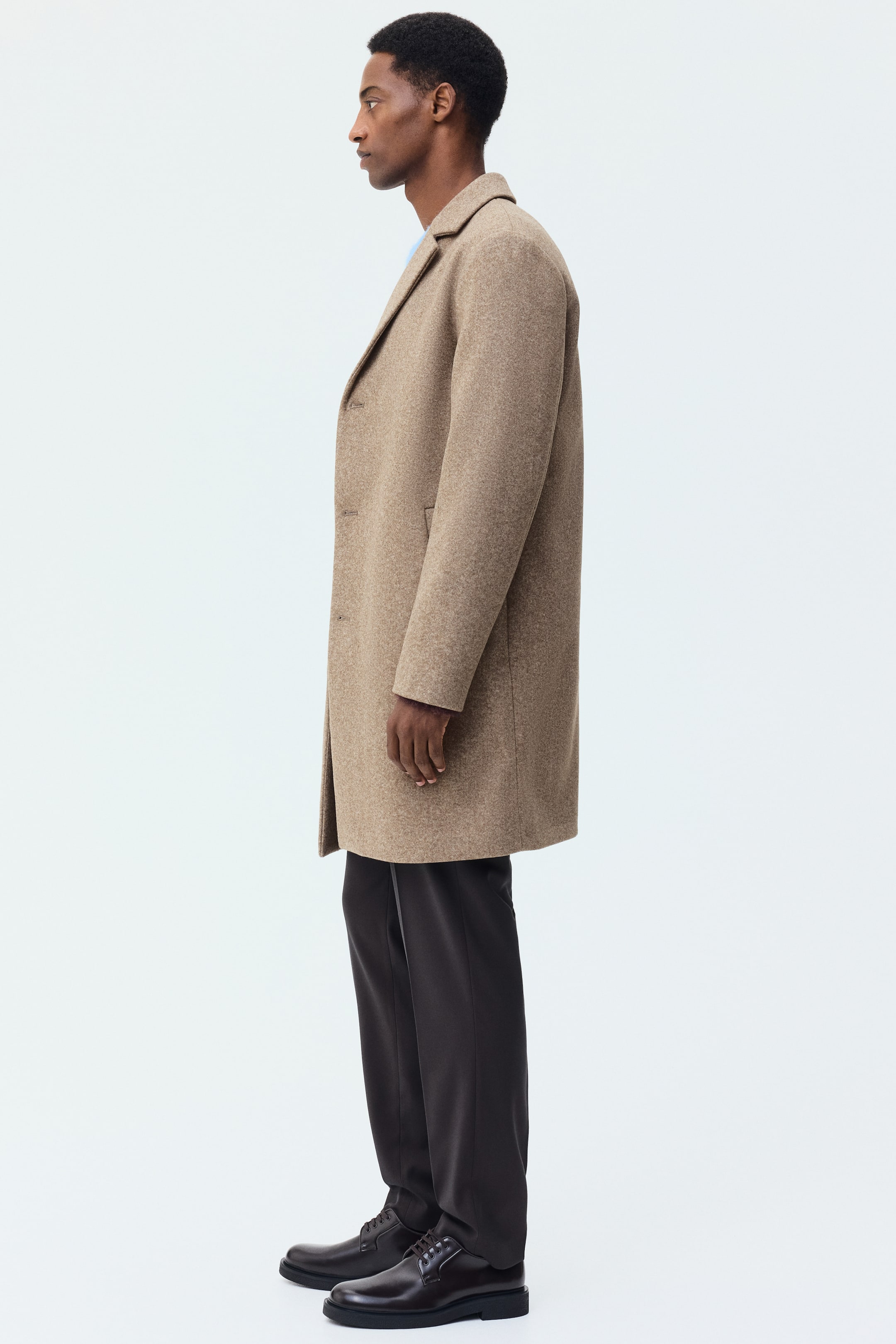 Ver imagen más grande: Abrigo de botonadura sencilla - Beige - HOMBRE | H&M ES 4