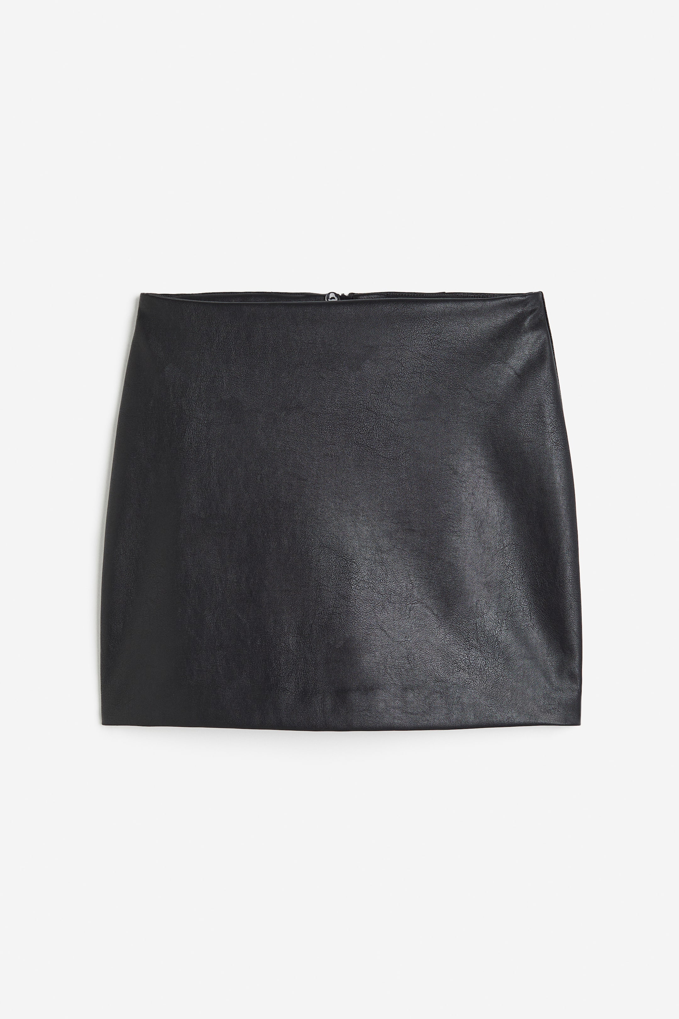 Mini skirt - Black/Coated - Ladies | H&M GB