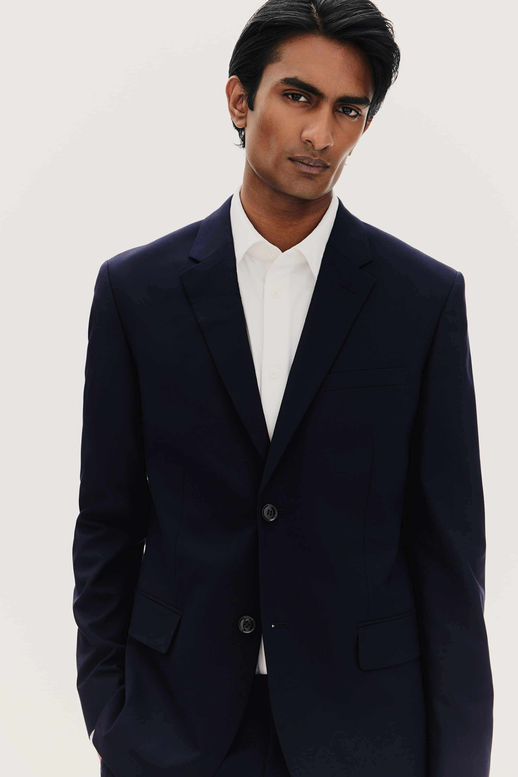 Skinny Fit Single-Breasted Jacket