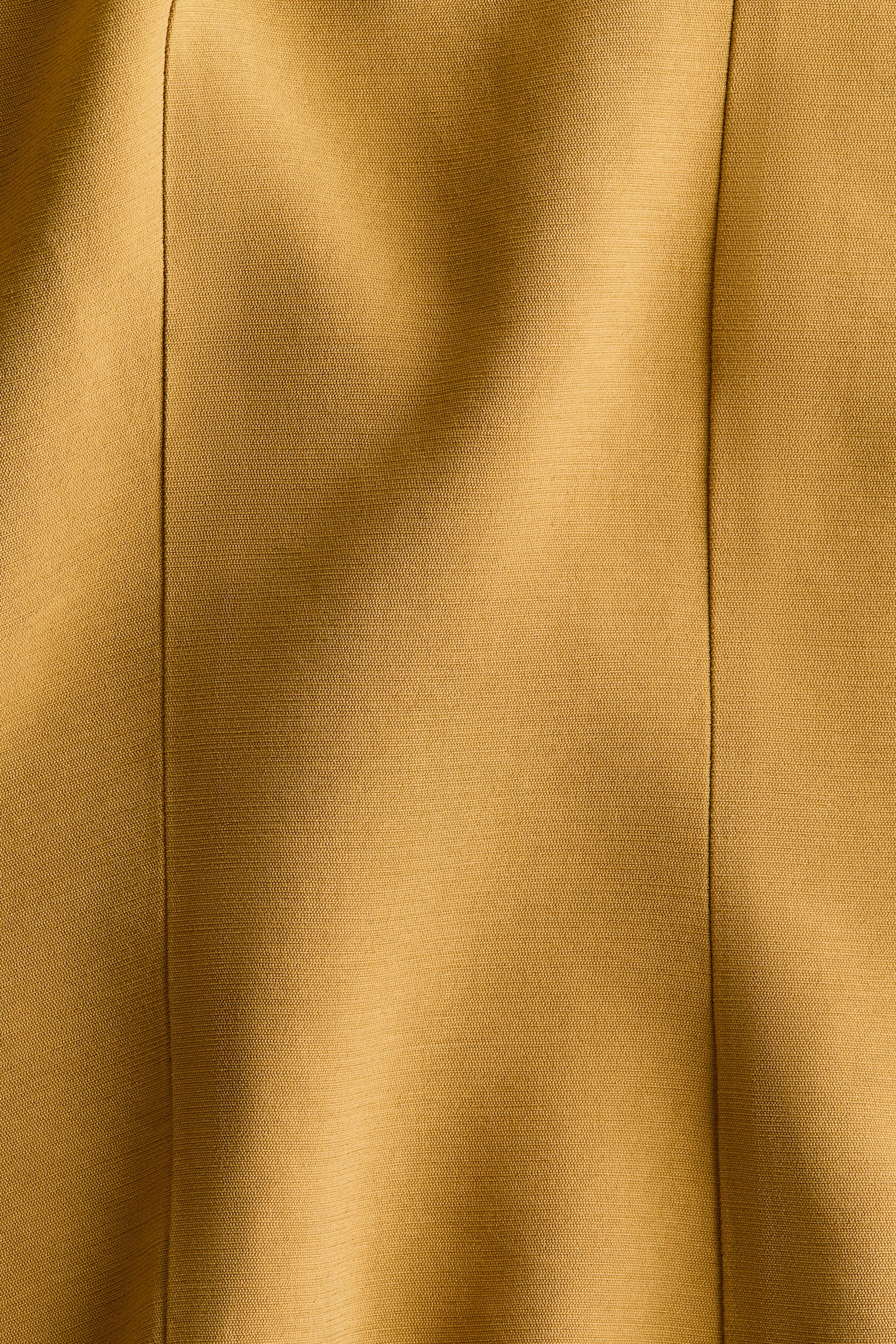 Peplum blouse - Mustard yellow/Cream - 3