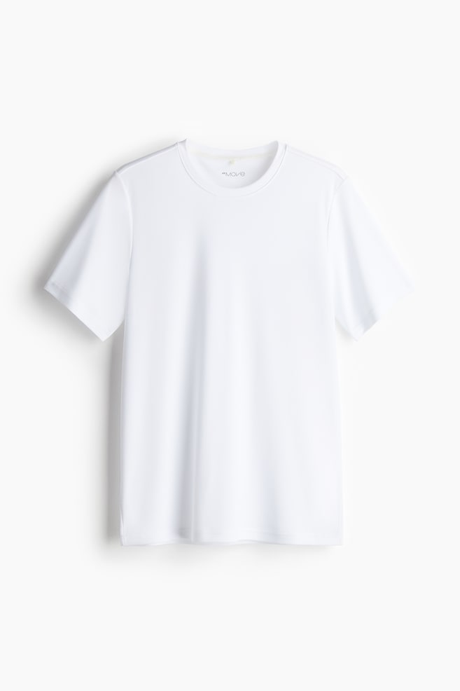 Camiseta de deporte con DryMove™ Regular Fit - Blanco/Negro - 1