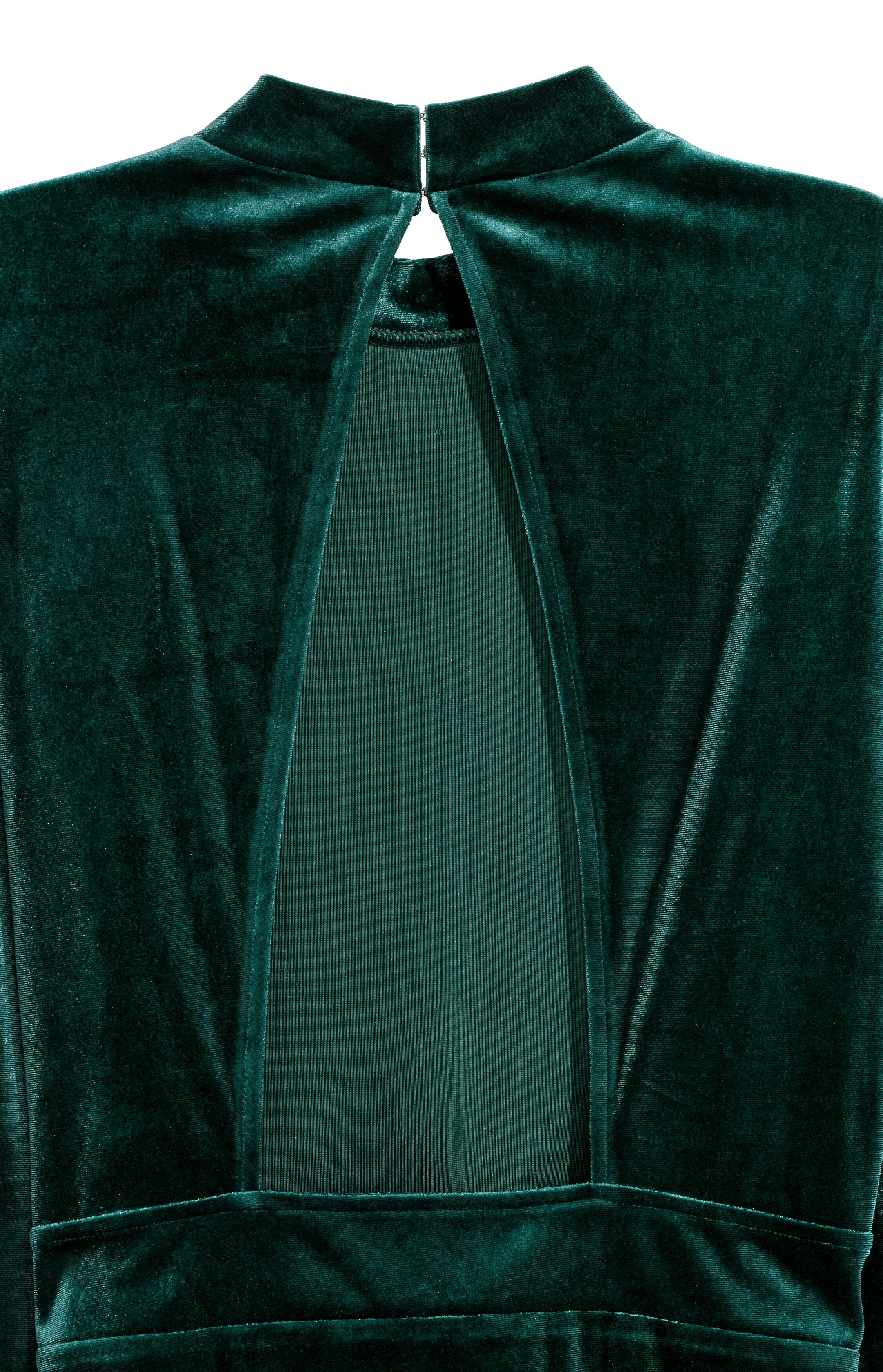 blonde woman in green dress Madena Dress main image 0