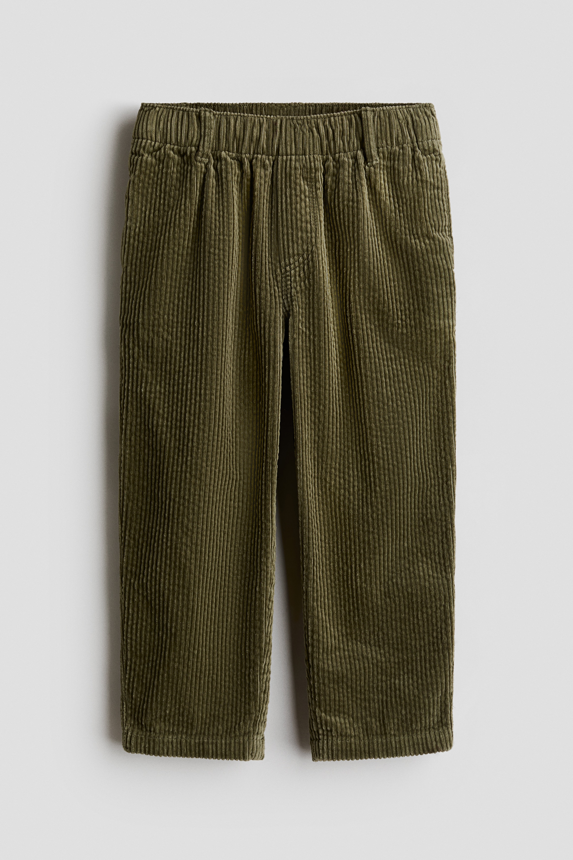 Cotton corduroy trousers - Khaki green/Navy blue/Brown/Dusty turquoise/Light pink