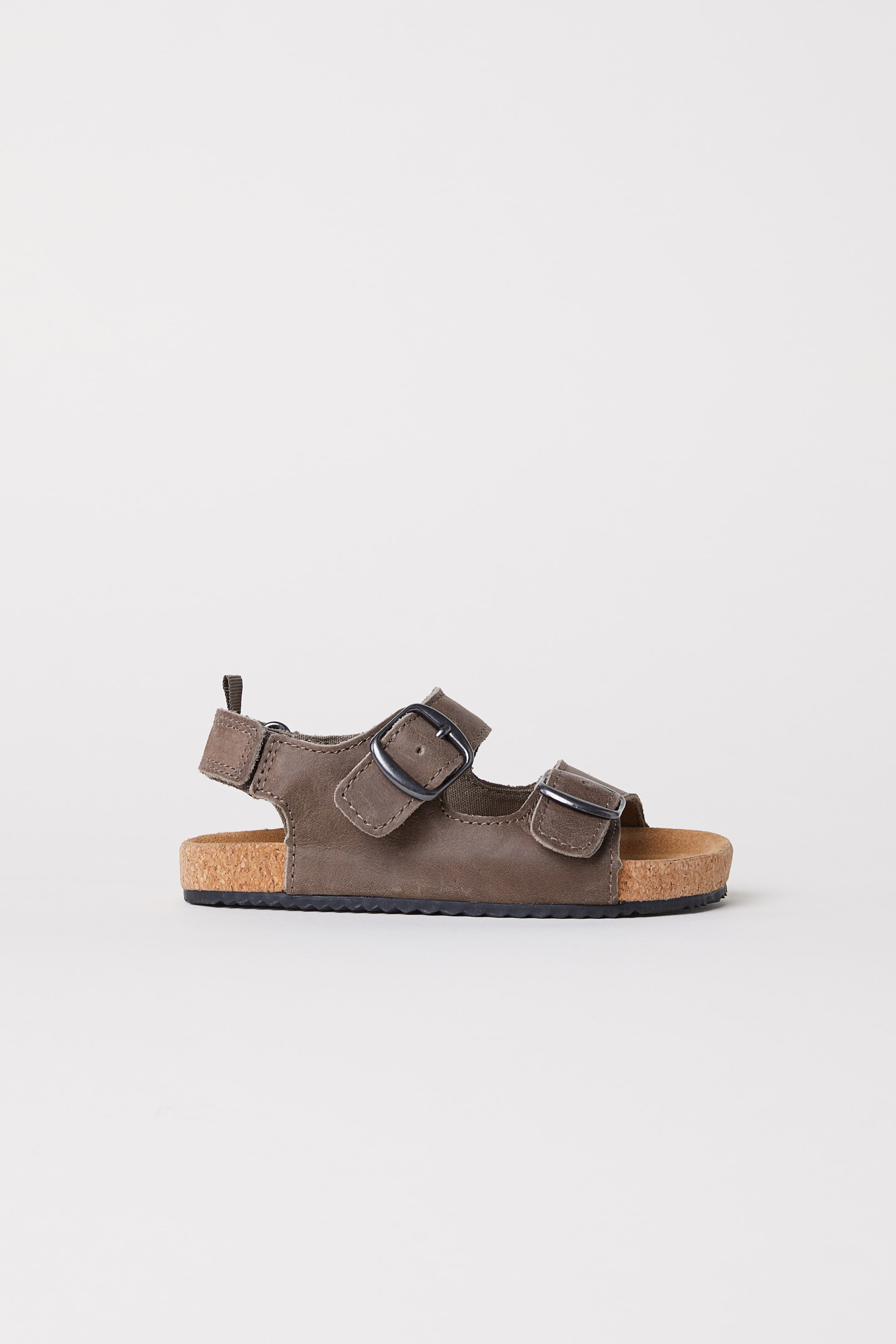 View larger image: Strappy leather sandals - Brown - Kids | H&M 1