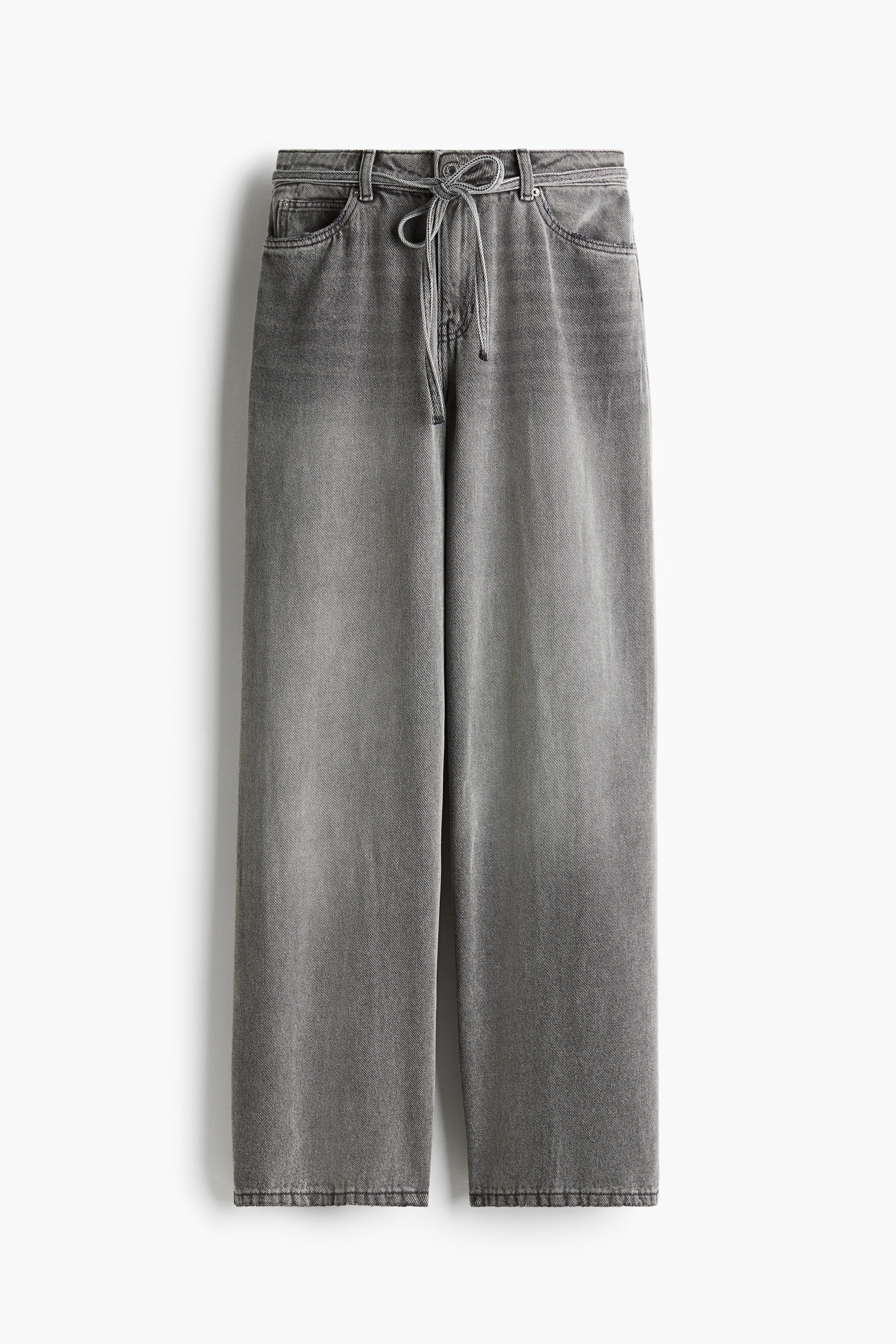 Wide-Leg Tie-Belt Jeans from H&M - $20.99