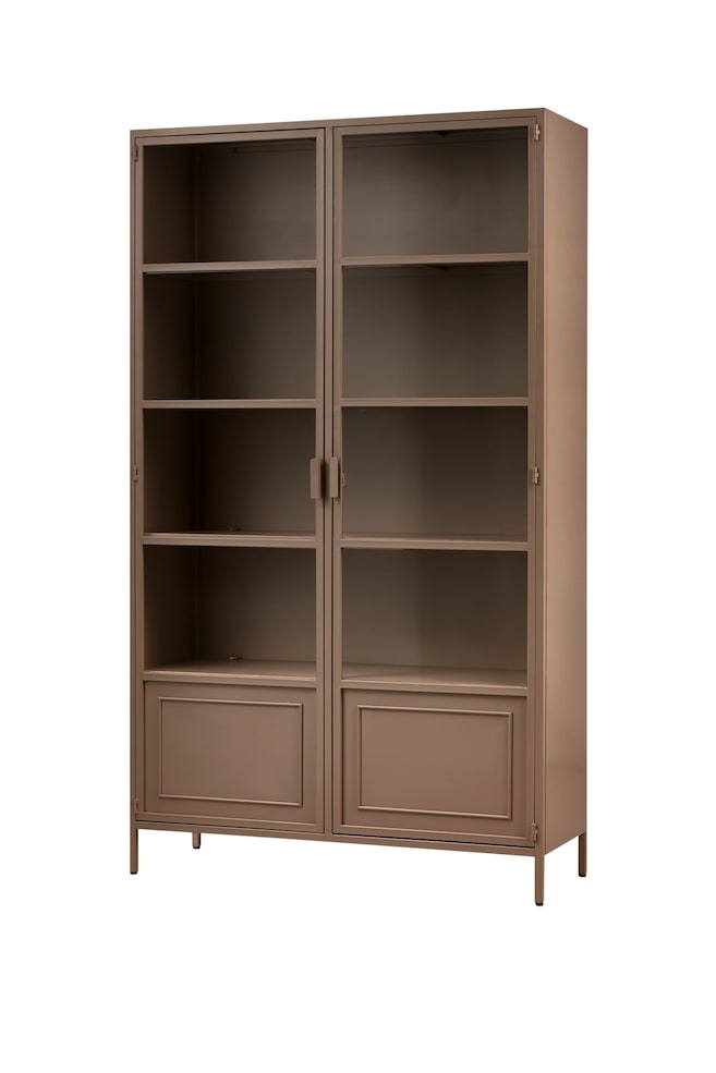 Ronja Vitrine Schrank - Braun/Rosa - 1