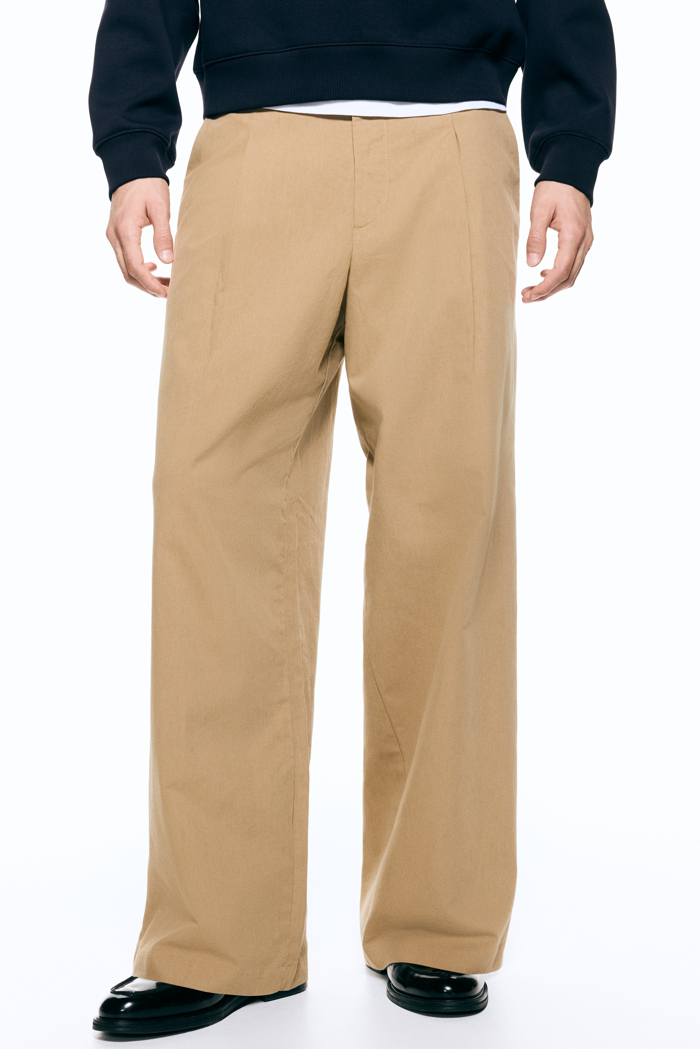 Men's Black Loose-Fit Tailored Pants | H&M US