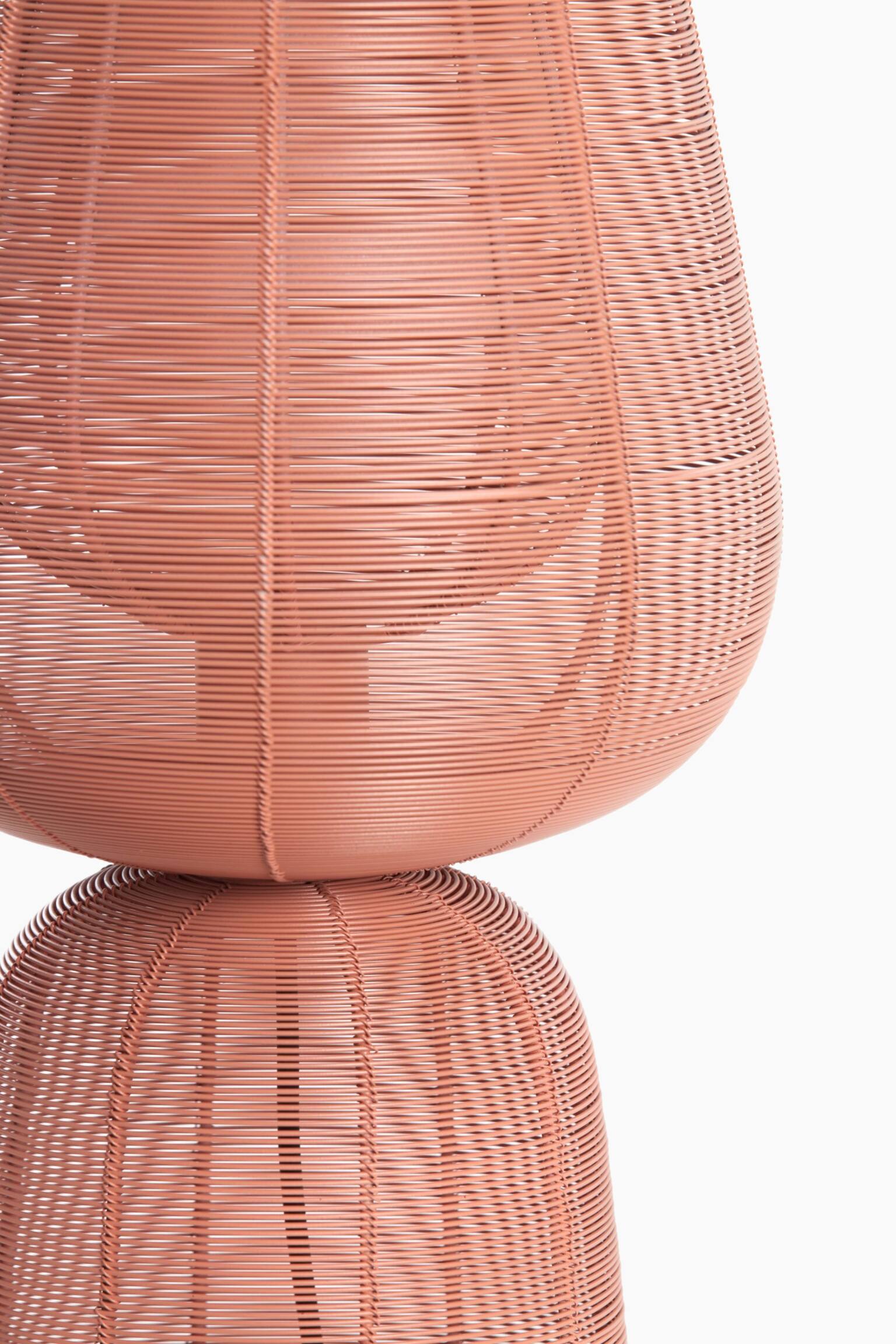 Aboso Tafellamp - Koraal/Crème/Lichtgoud/Mat Zwart - 4