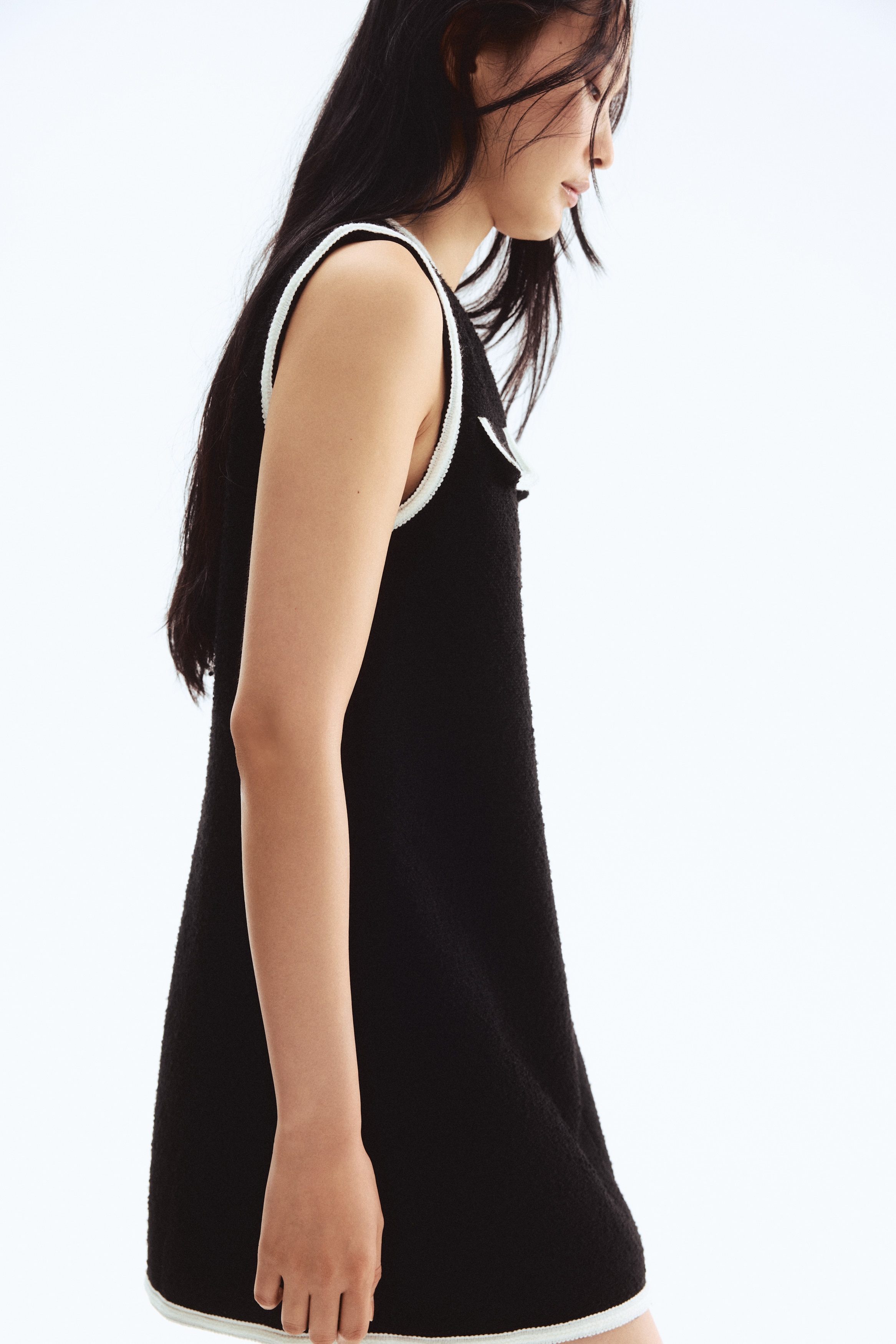 A-line bouclé dress