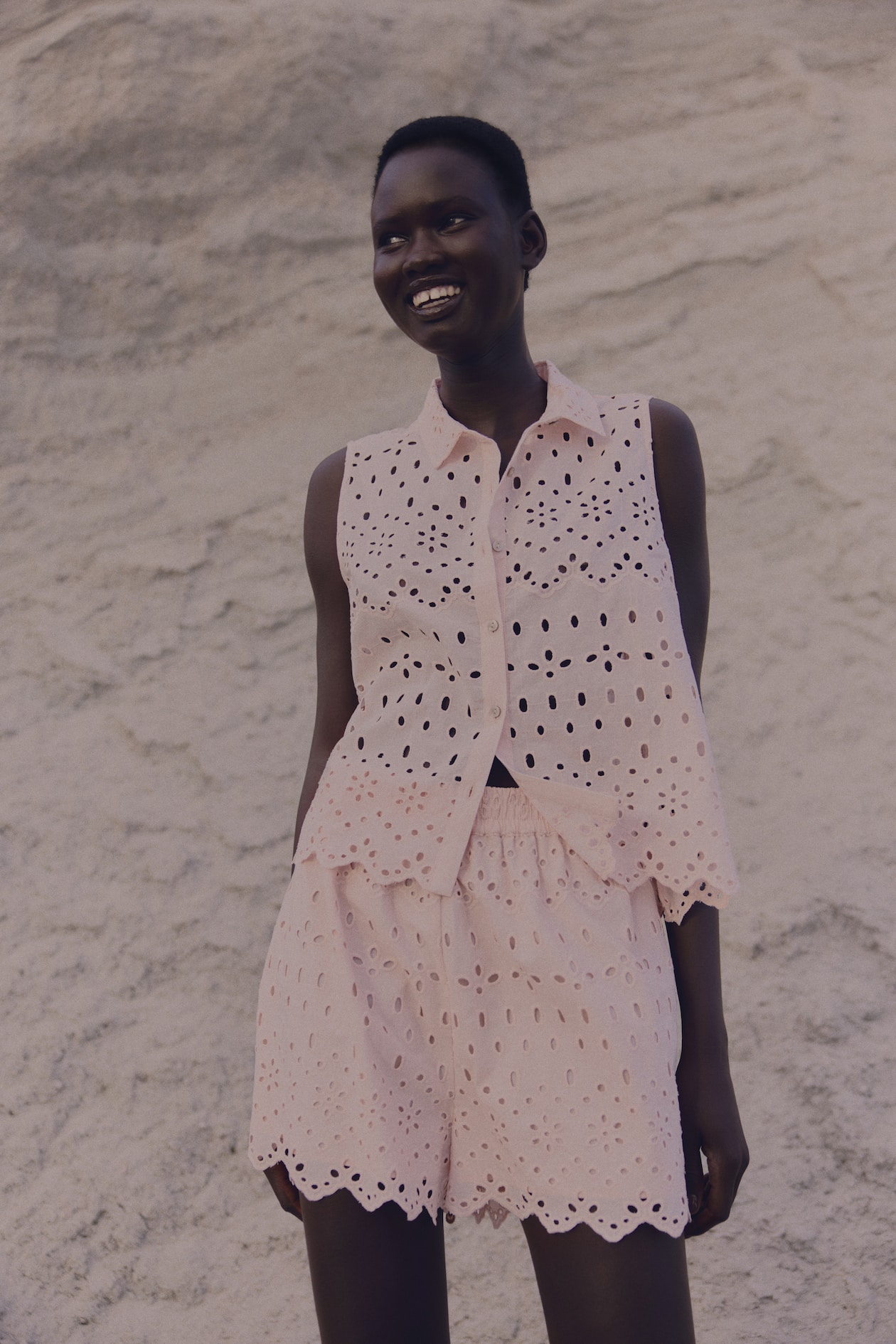 Eyelet-Embroidered Shorts - image 5