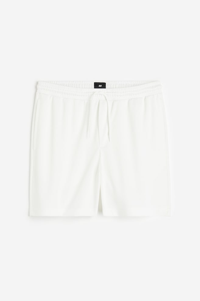Shorts in mesh Relaxed Fit - Bianco/Nero - 2
