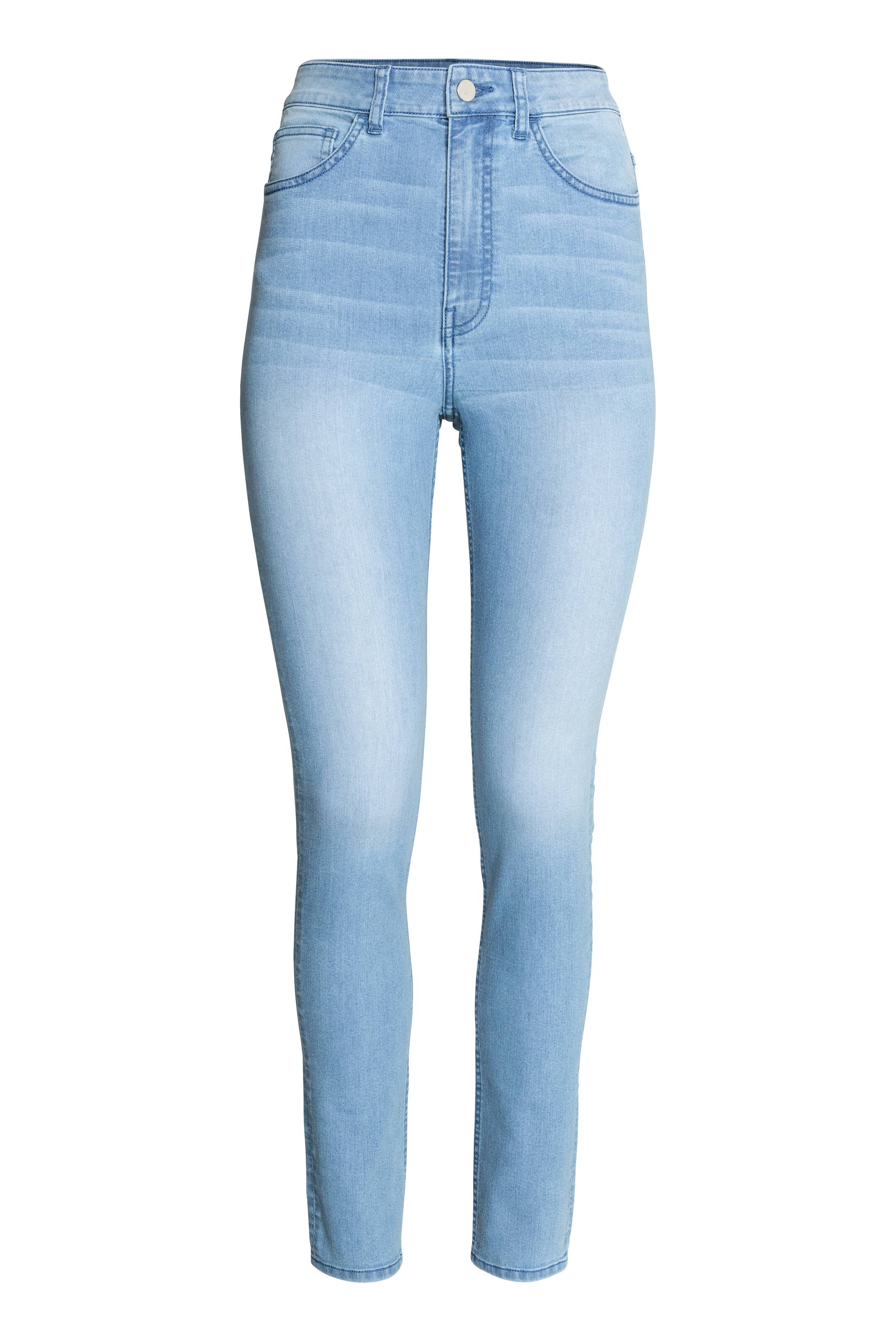 View larger image: Trousers High waist - Light denim blue - Ladies | H&M GB 1