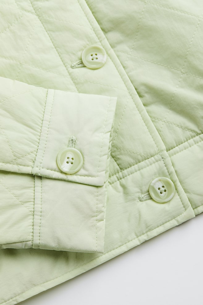 Quilted jacket - Light green/Black - 2