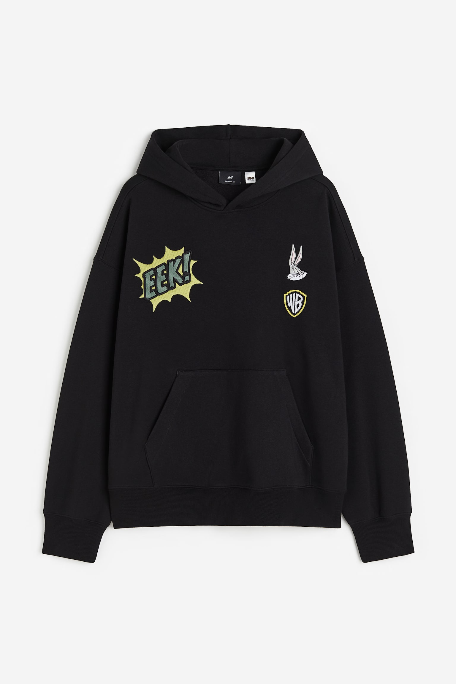 Oversized Fit Hoodie - Black/Looney Tunes - 1