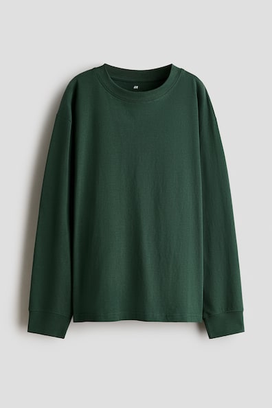 長袖コットンTシャツ