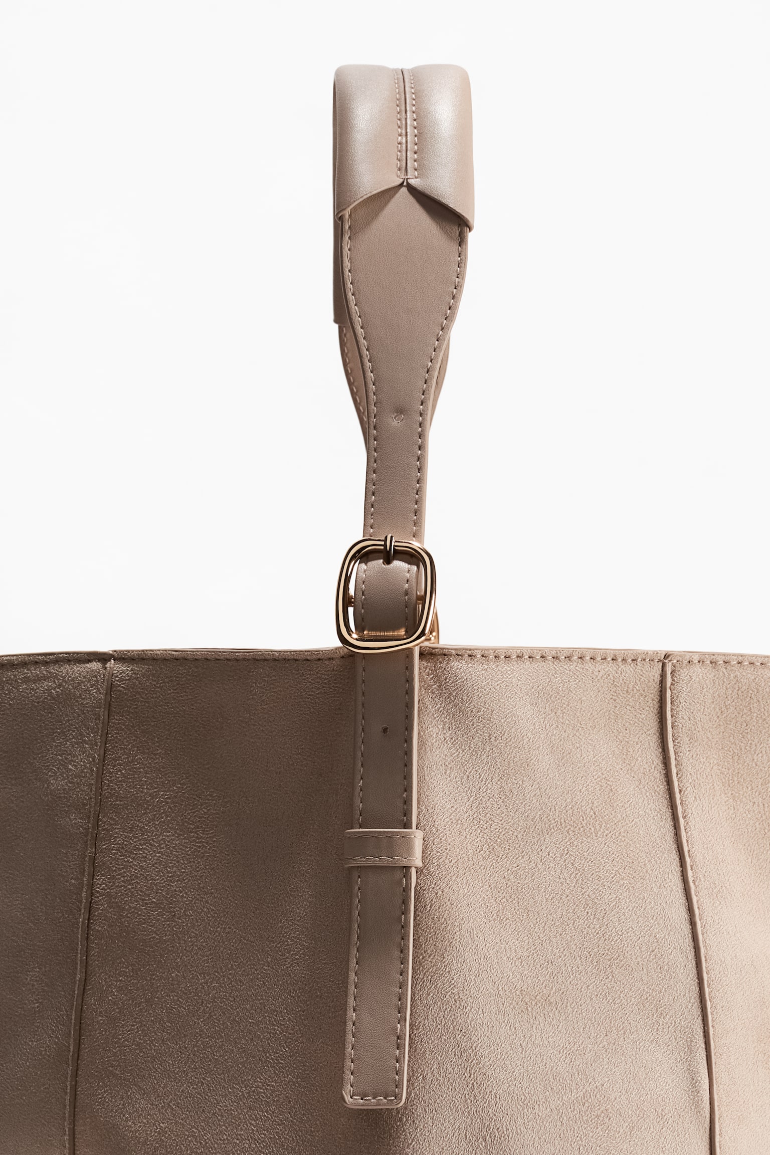 Sac shopping - Grège/Marron foncé - 3
