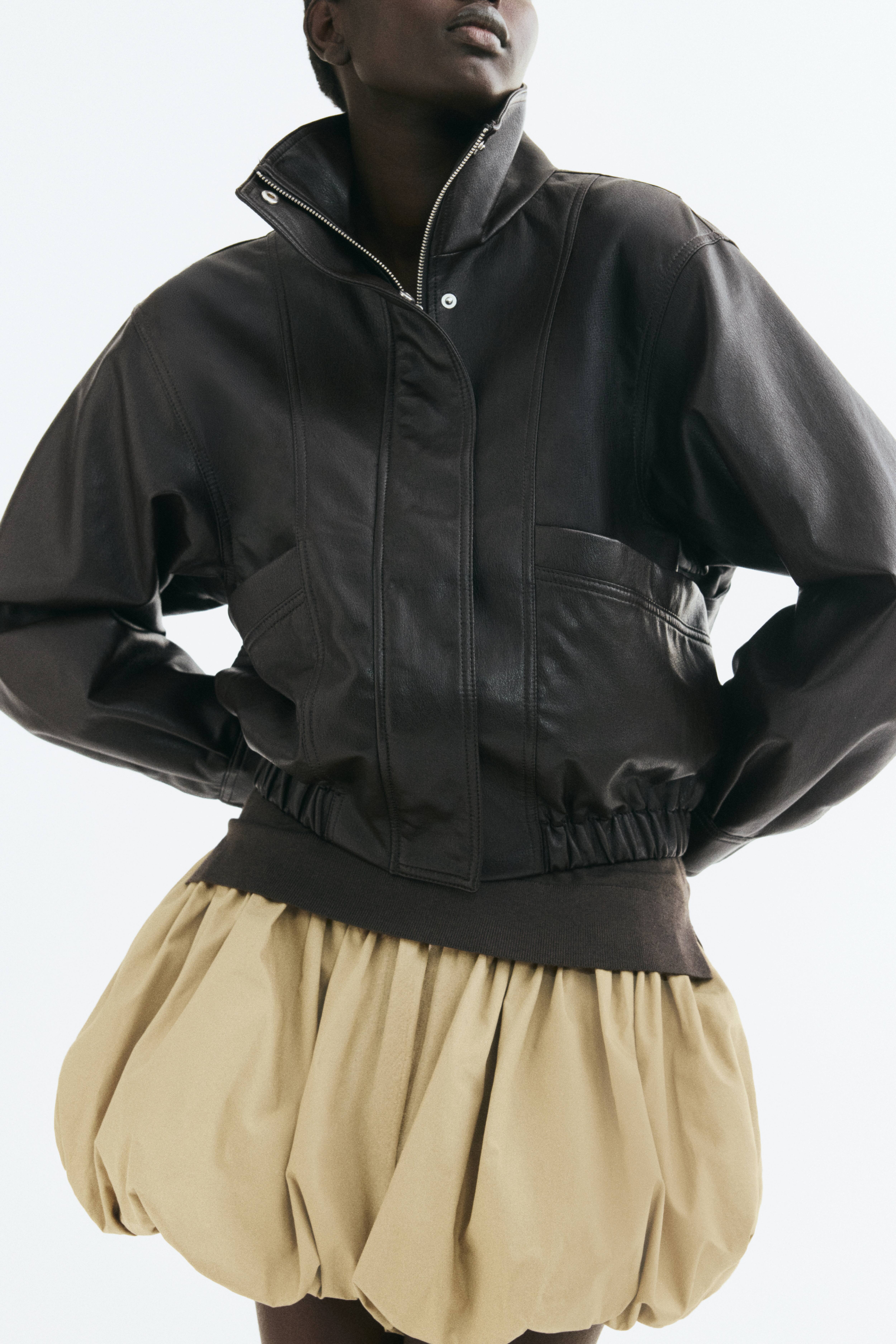 Oversized Coated Jacket