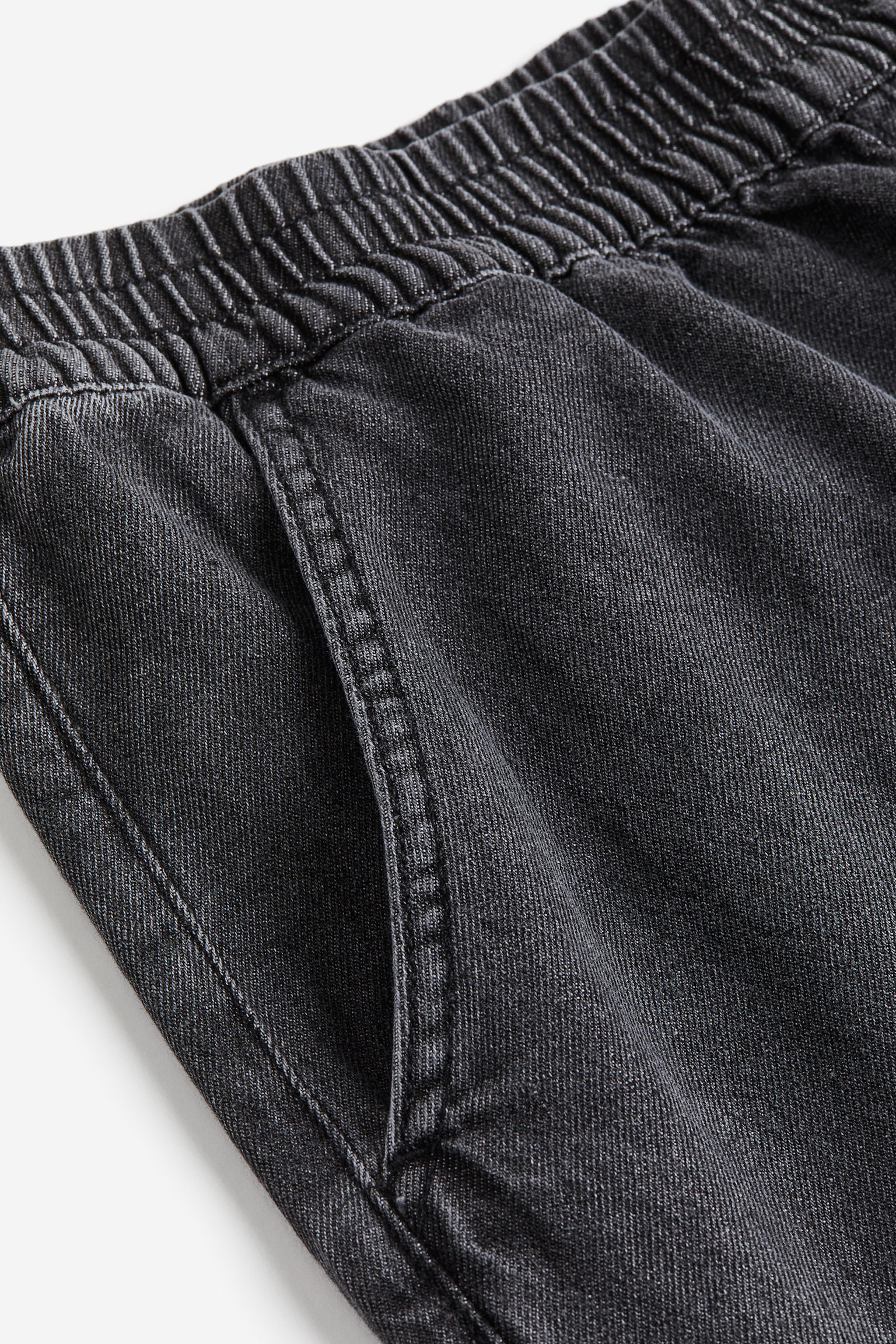 Wide denim joggers - Black/Pale denim blue/Light grey/Light denim blue - 7