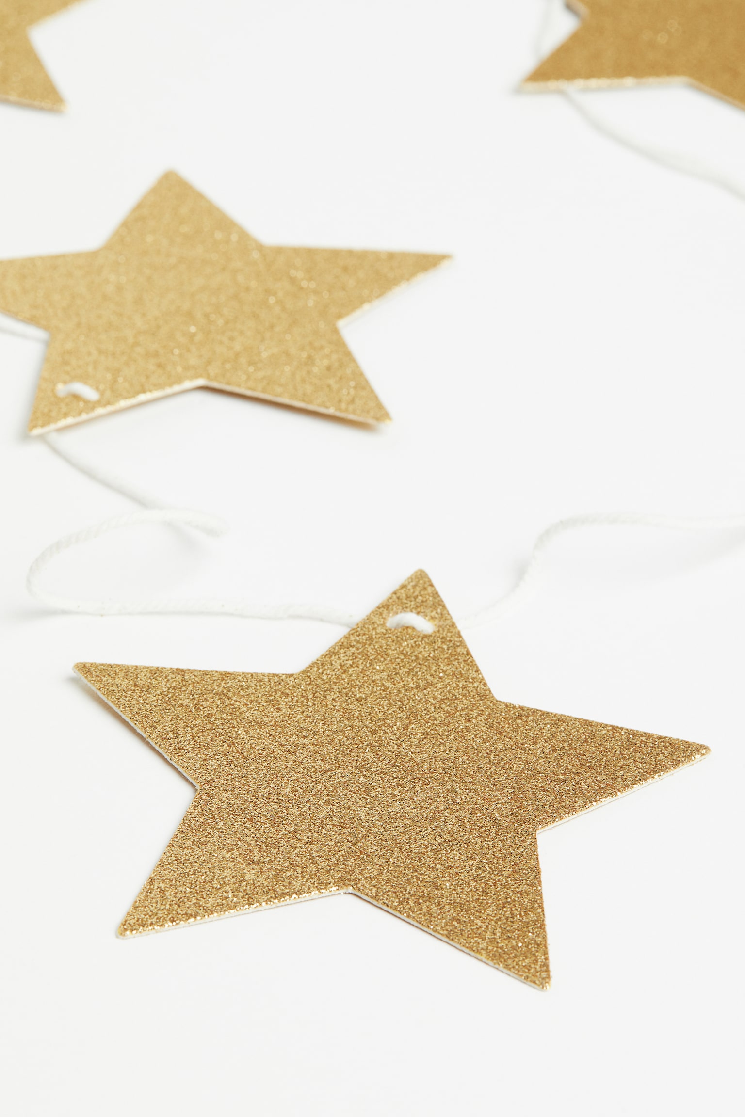 Glittery star garland - Gold-coloured - 2