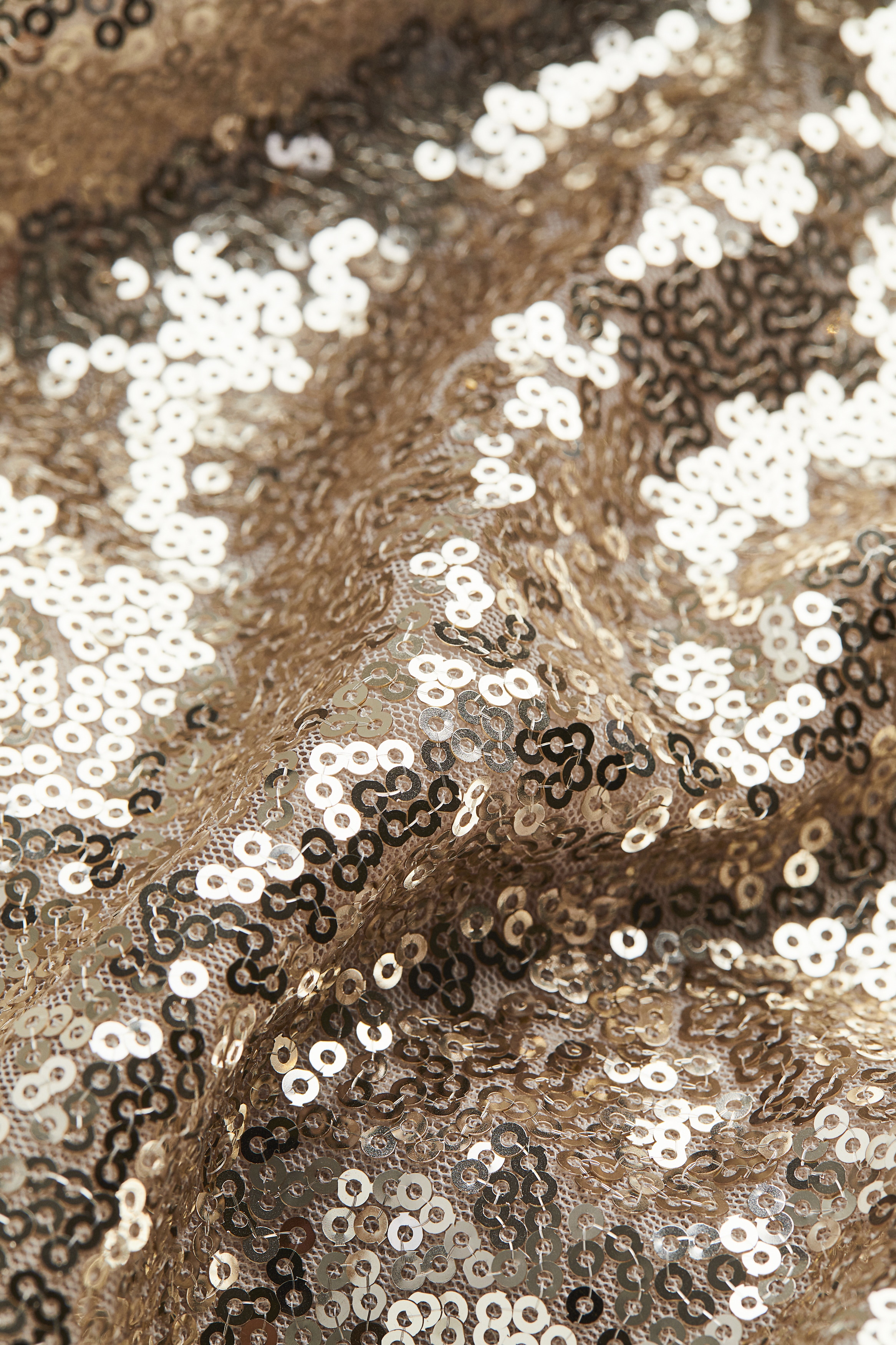 Sequined off-the-shoulder dress