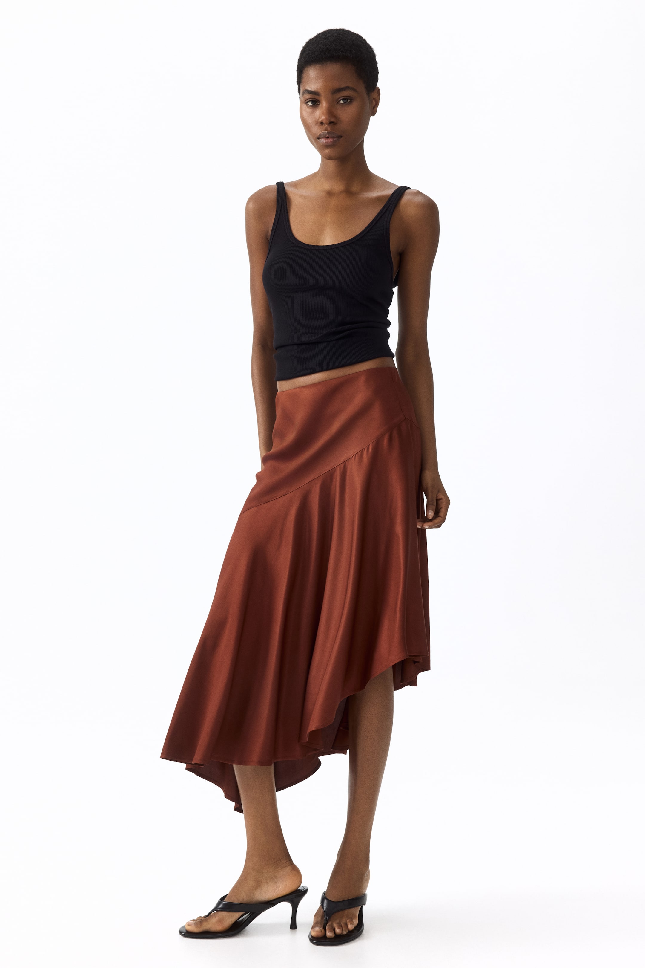 Женские юбки H&M Asymmetric Viscose Skirt — фото 3