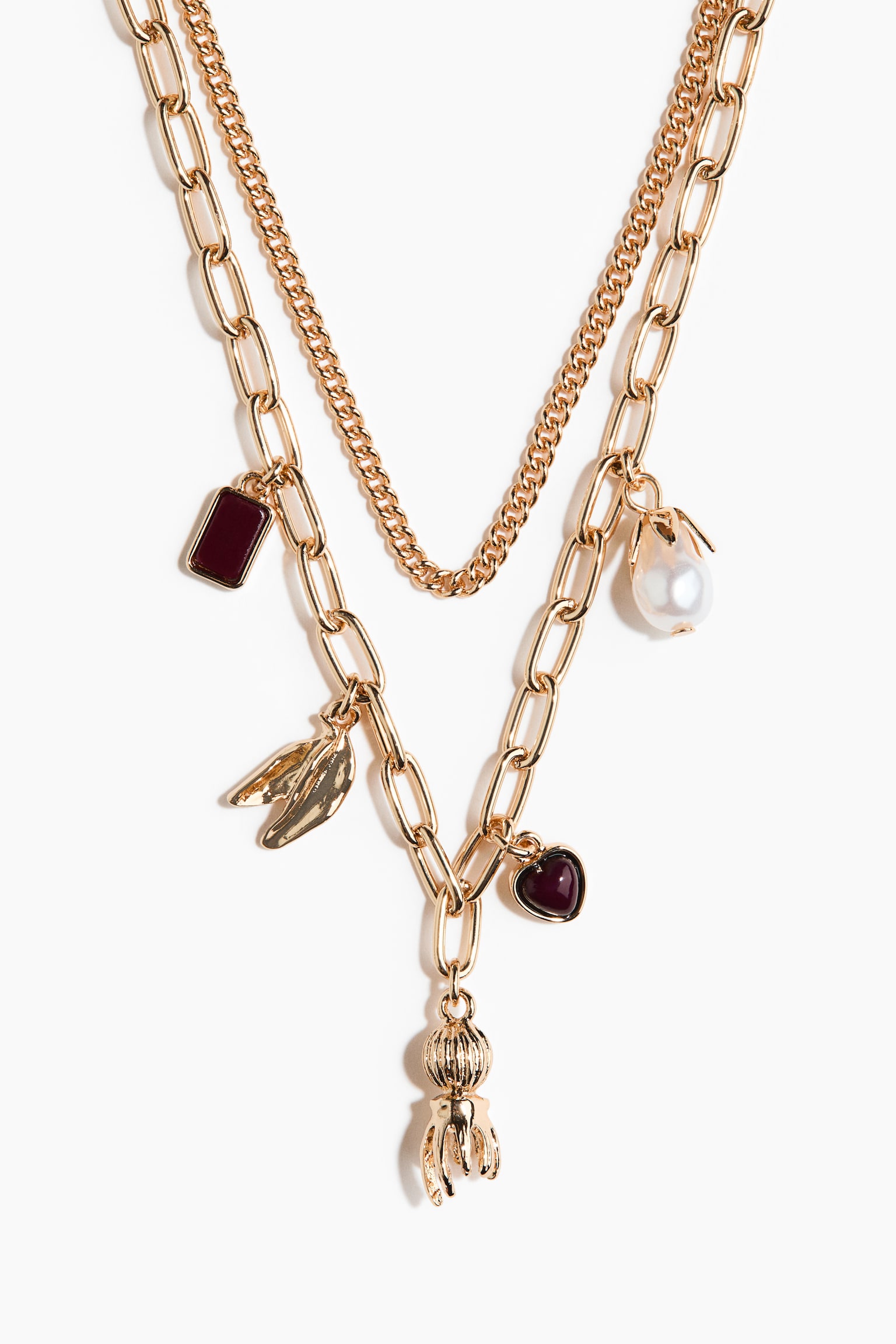 Two-strand necklace - Gold-coloured - 2