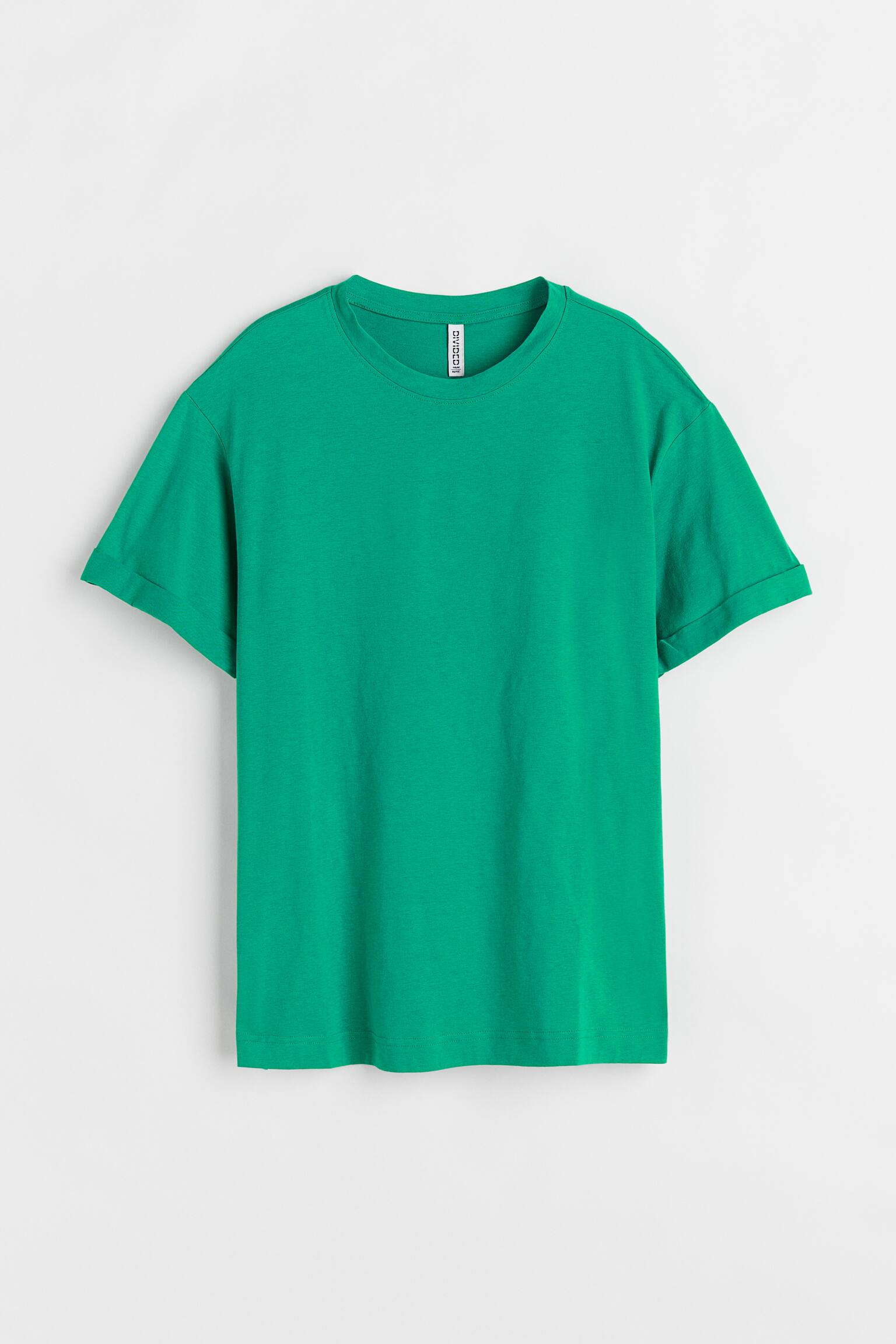 Áo thun cotton - Màu xanh lá - 1