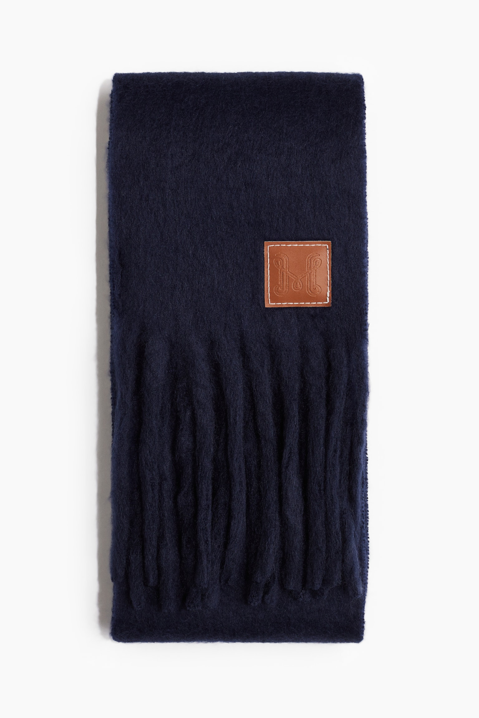 Fluffy scarf - Navy blue/Light pink/Red/Black - 1