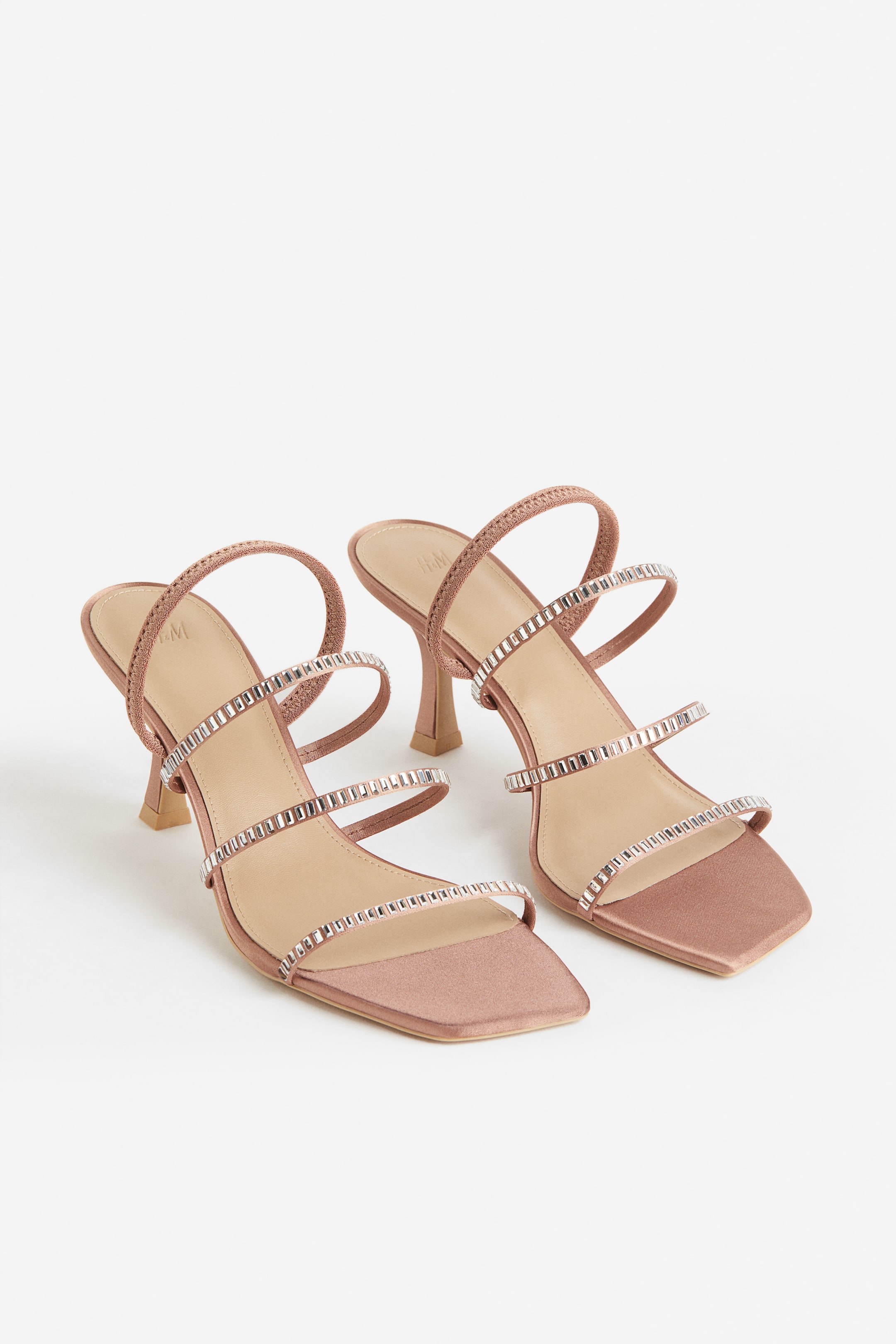 Heeled Satin Sandals