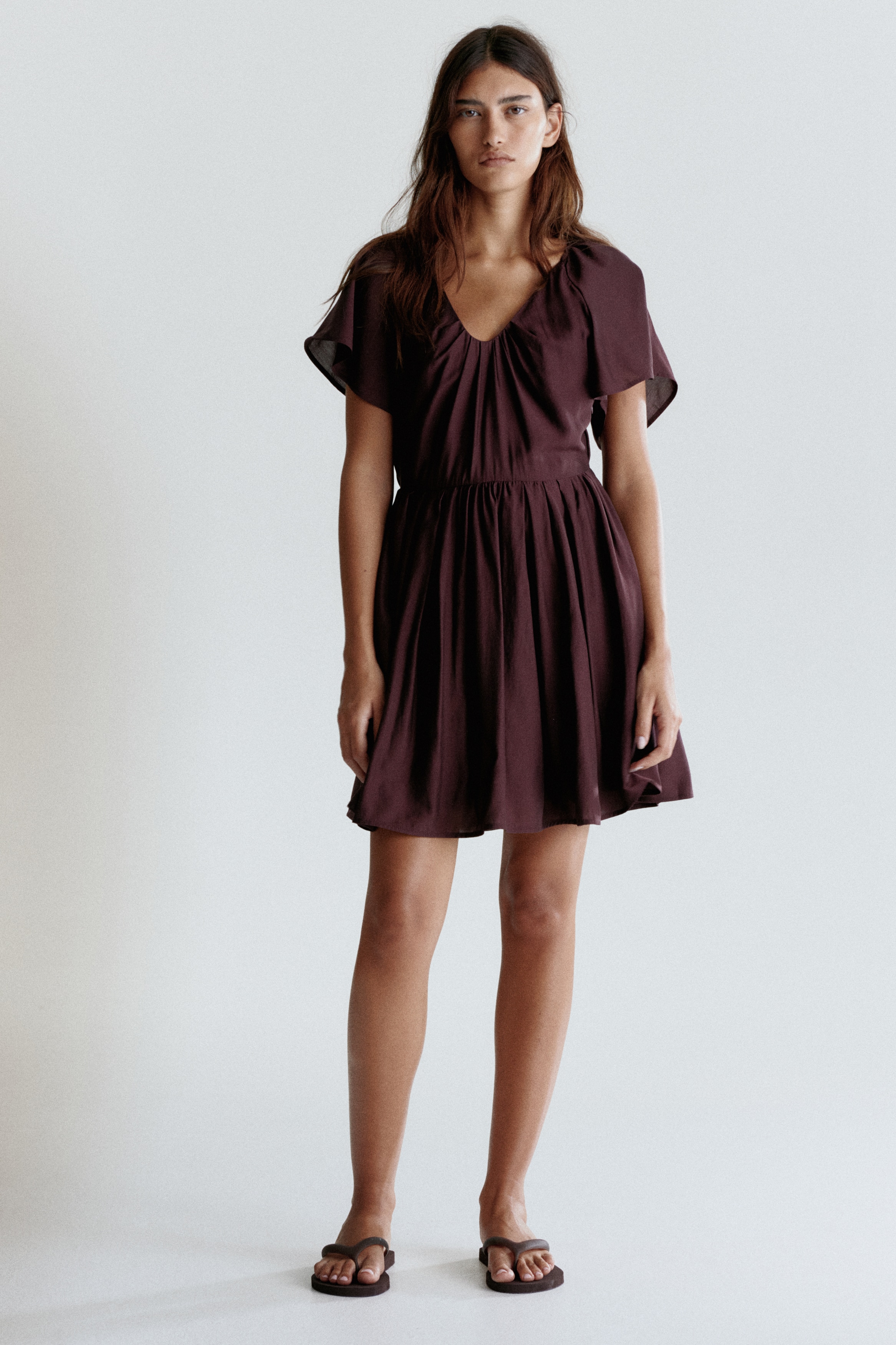 Flared-skirt dress