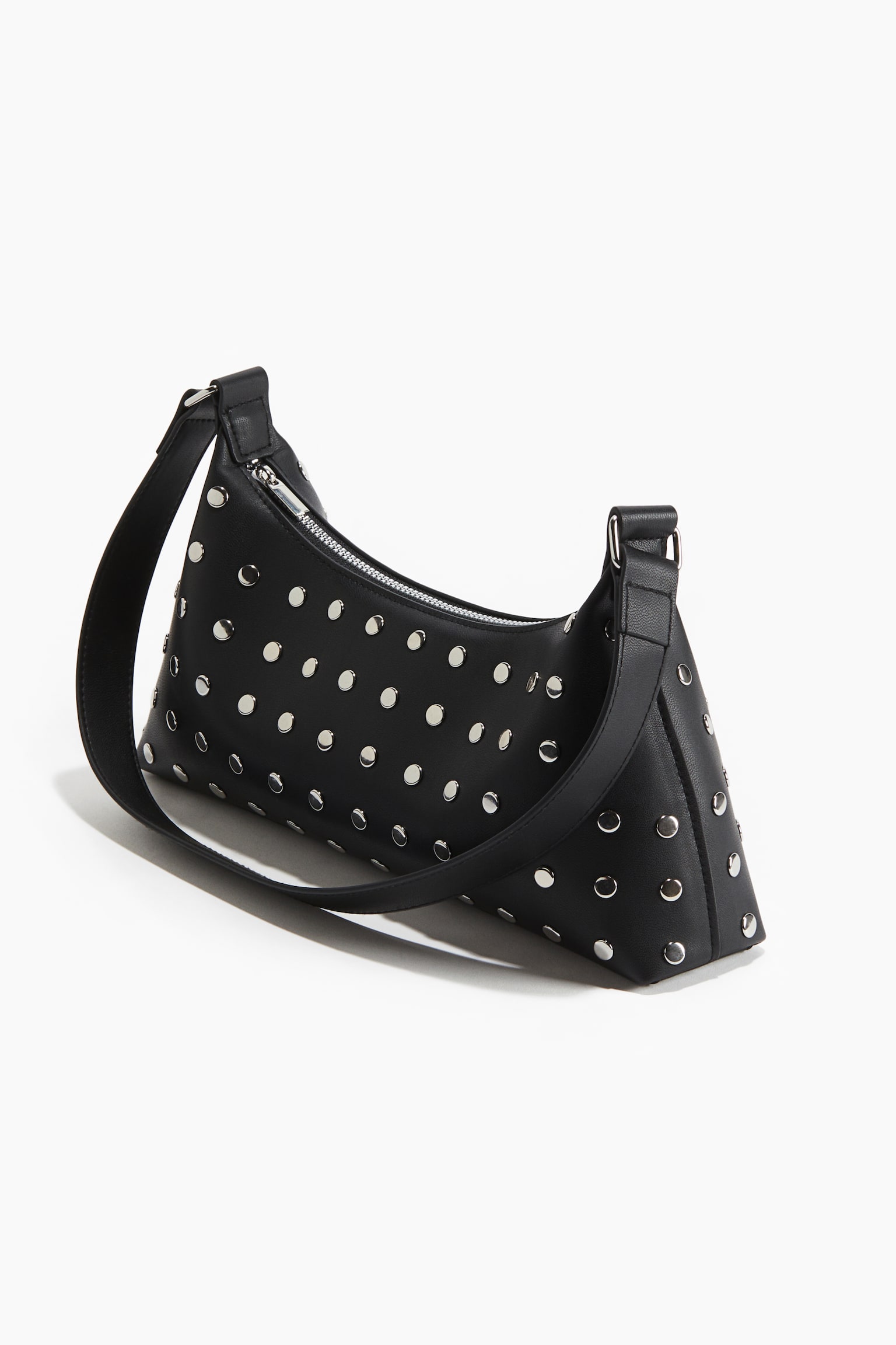 Studded shoulder bag - Black - 3