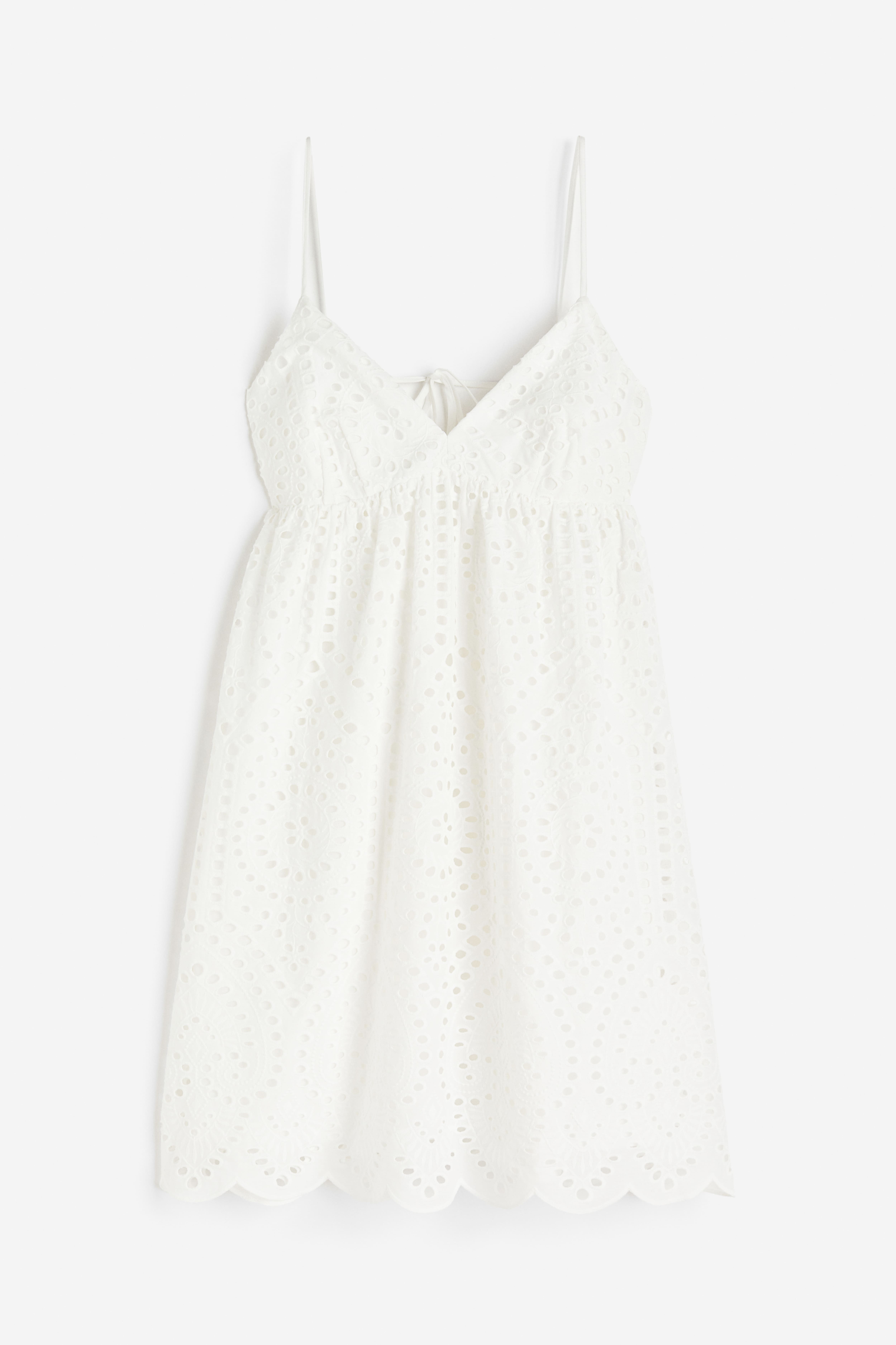 Dress with Eyelet Embroidery