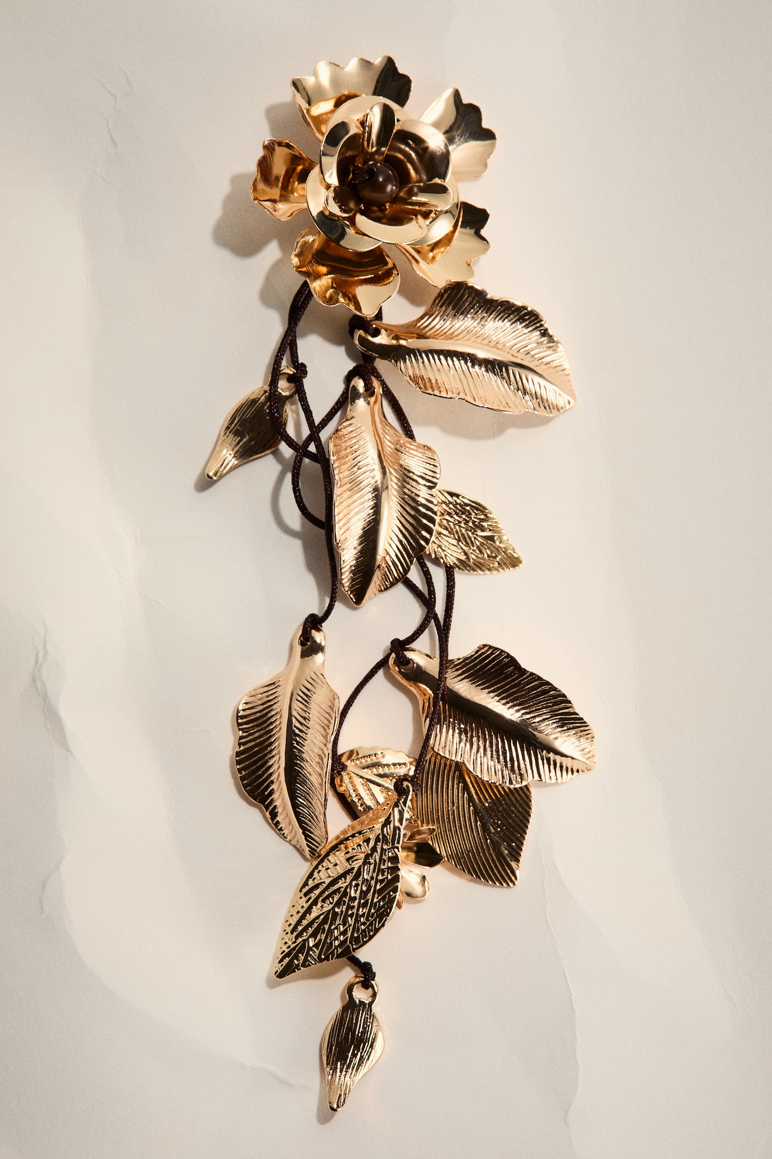 Boucles d'oreilles fleurs - Doré - 6