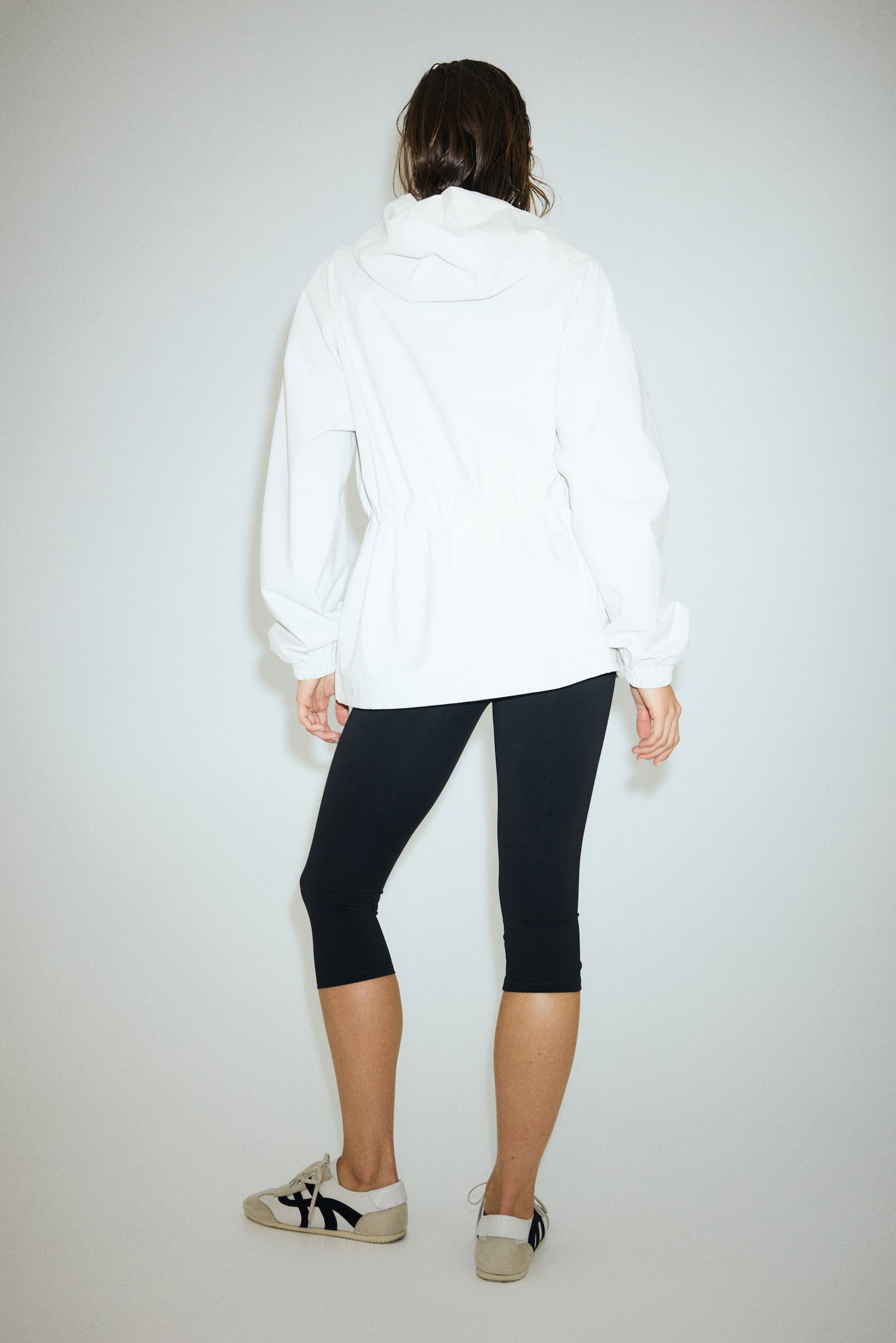 Rain jacket with StormMove™ - White/Black/Beige - 5