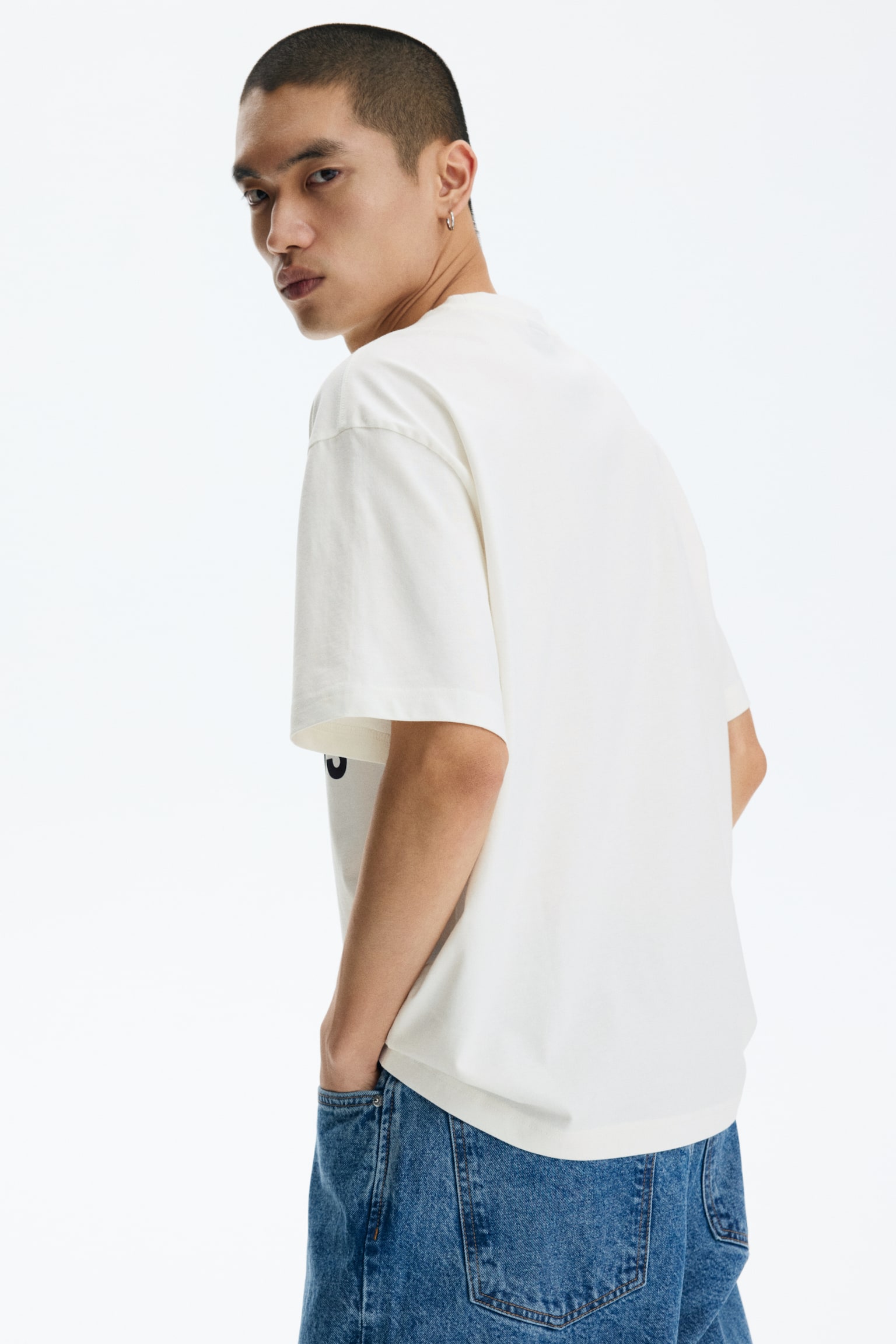 Relaxed Fit Printed T-shirt - Білий/Soho Creatives/Темно-зелений/Purpose/Білий/Umami Foods/Сірий меланж/Balance - 4