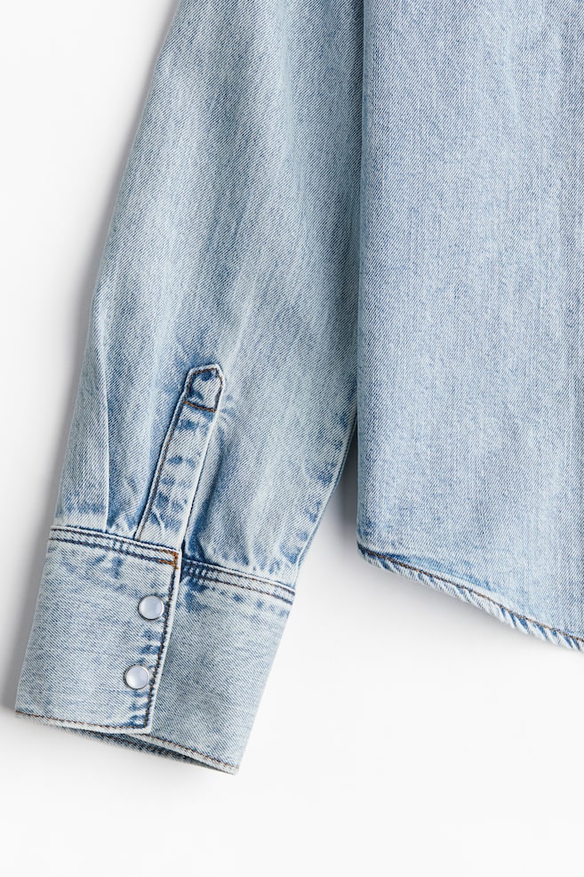 Denim shirt - Light denim blue/Dark denim grey/Light denim grey/Dark denim blue/Denim blue/Washed out - 3