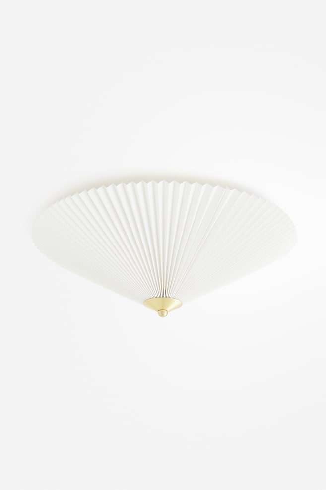 Pleated-shade ceiling light - White - 1
