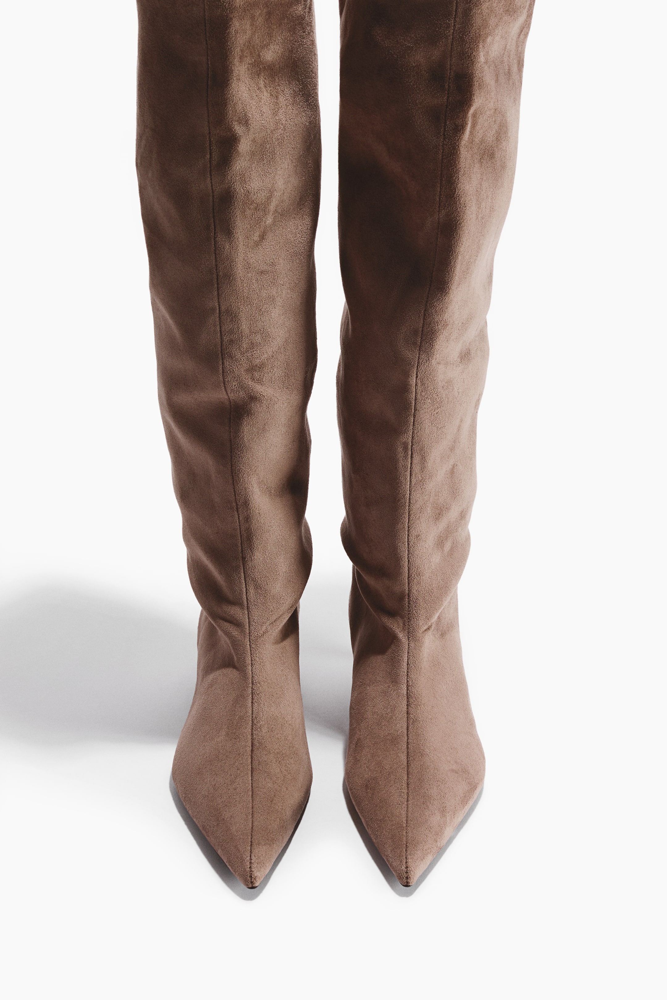 View larger image: Kitten-heeled boots - Beige - Ladies | H&M 5