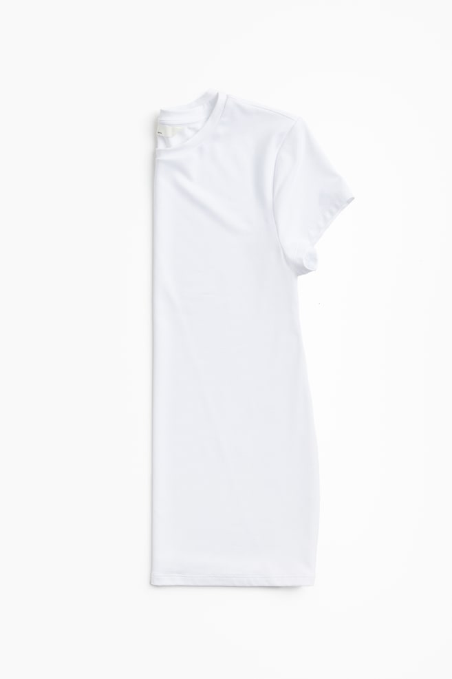 MAMA T-shirt i micro - Hvid/Sort - 5
