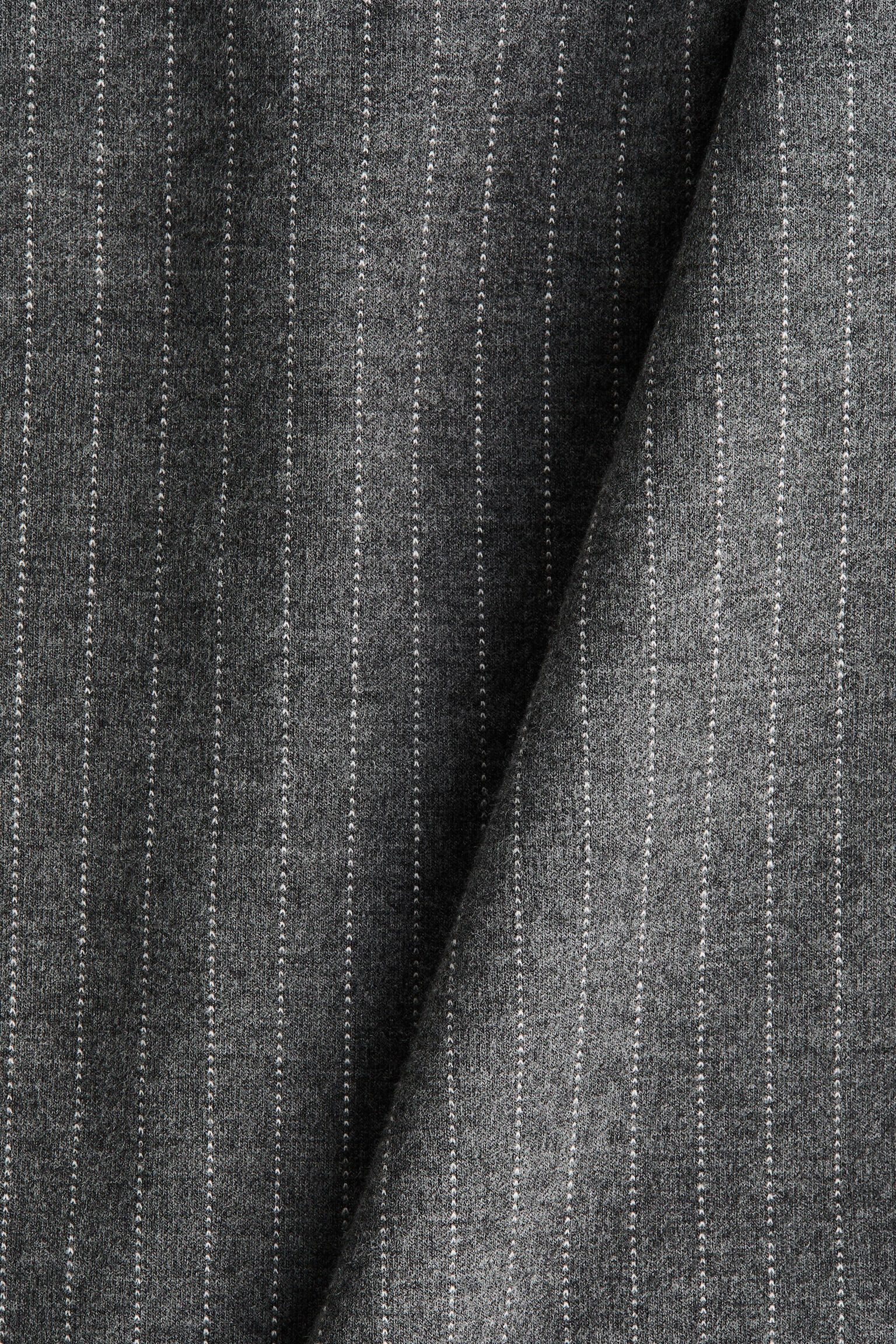 Cowl-neck jersey top - Grey marl/Pinstriped - 5