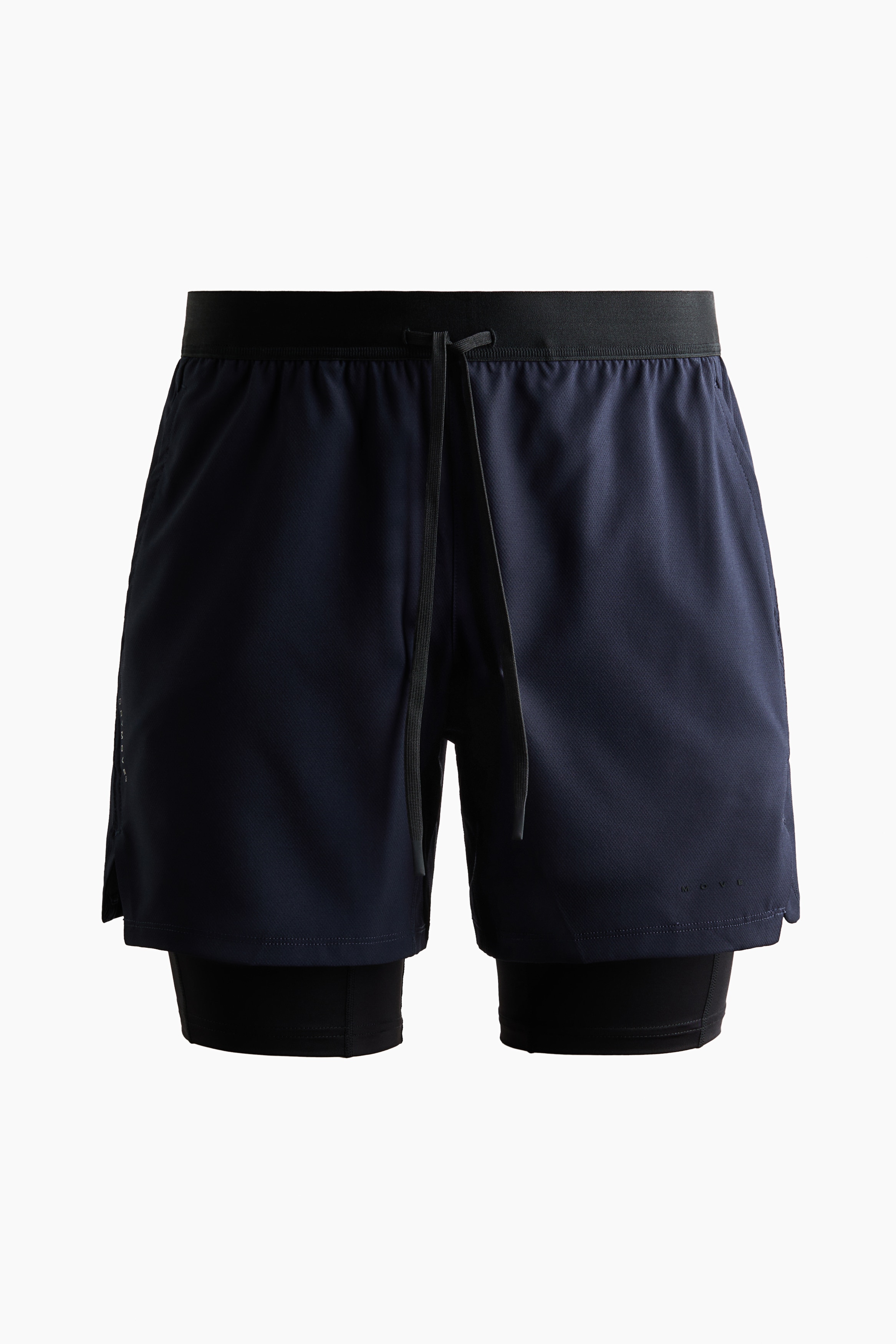 Pantalón corto de doble capa con DryMove™ - Azul marino/Negro/Marrón/Gris oscuro/Verde oliva oscuro/Negro/Gris plomo/Negro/Verde empolvado/Beige/Negro/Gris empolvado/Burdeos