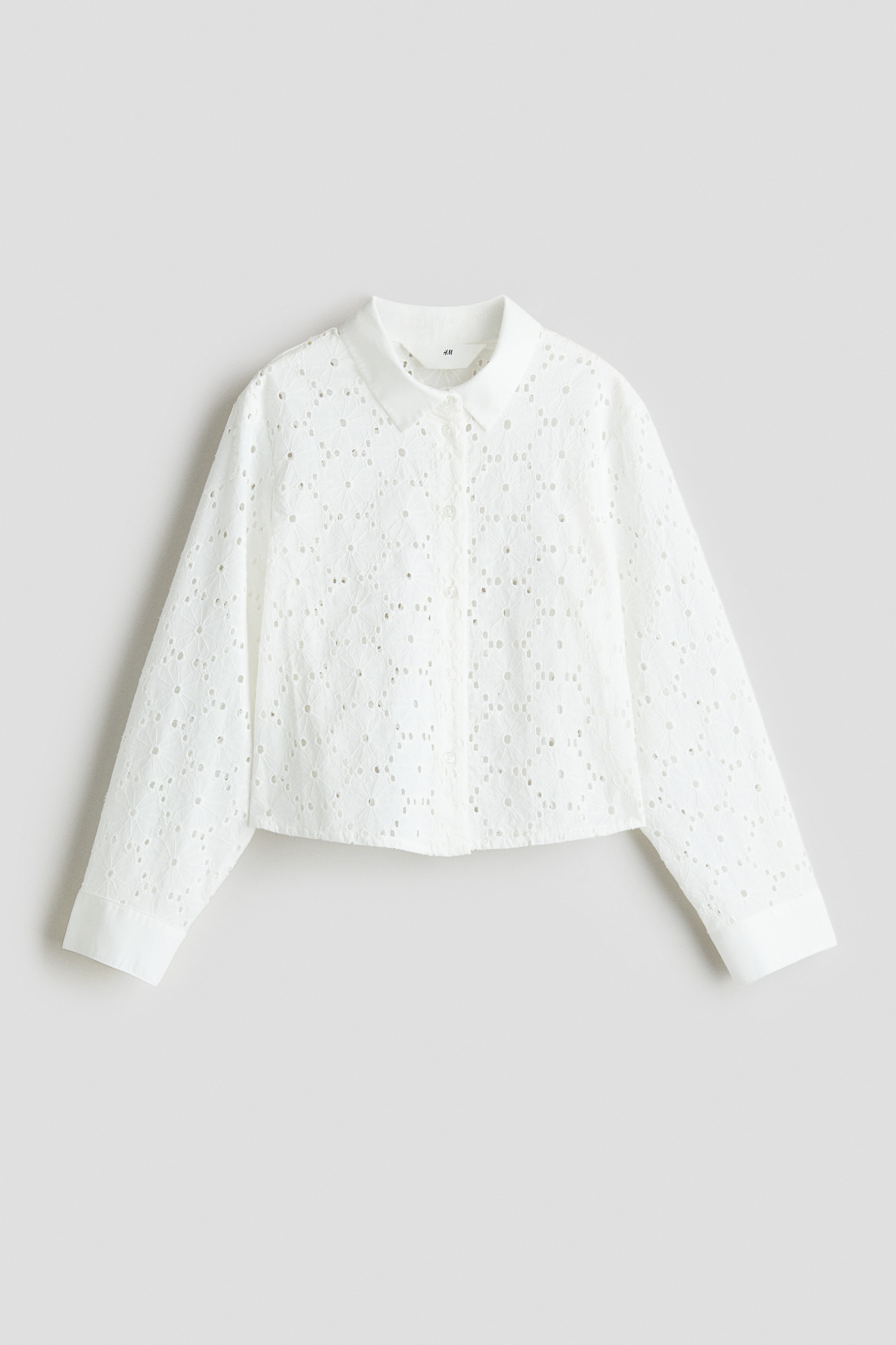 Loose-fit shirt - White/Black