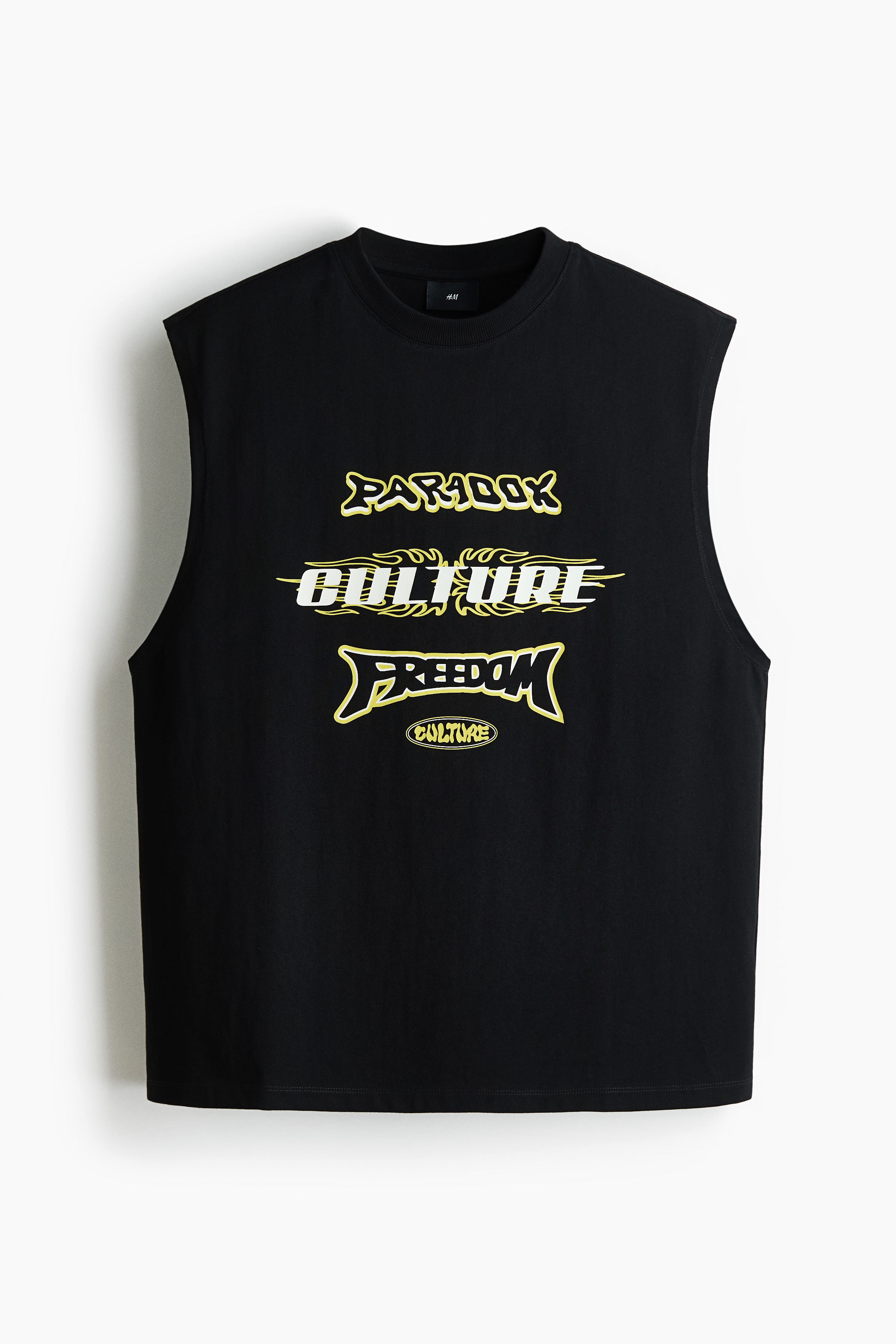 Loose Fit Printed vest top - Black/Paradox/Cream/Culture/Dark turquoise/Wild Rave